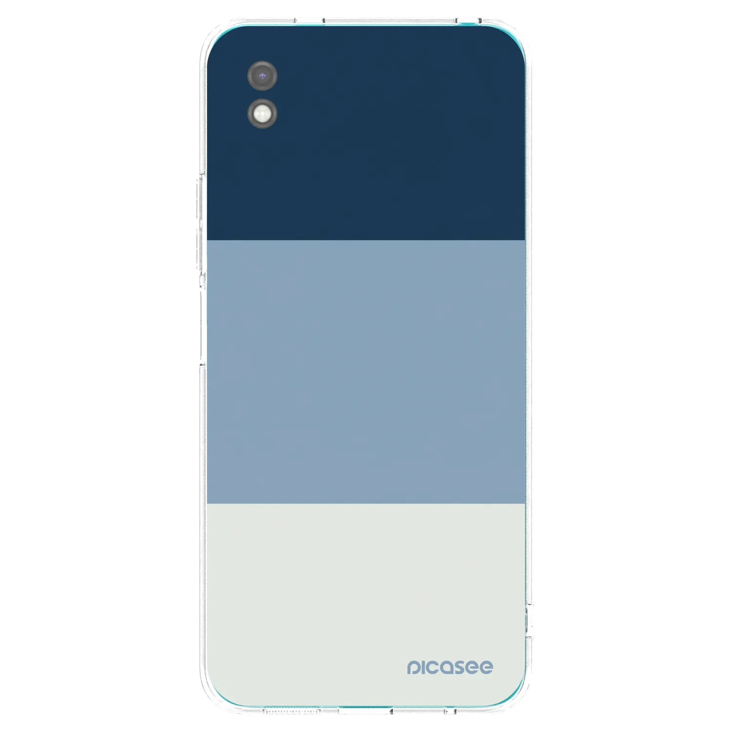 Picasee Μαύρη θήκη σιλικόνης για Xiaomi Redmi 9A - Coastal Blue