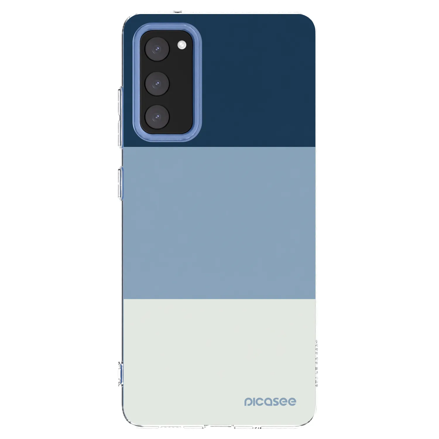 Picasee διαφανής θήκη σιλικόνης Samsung Galaxy S20 FE - Coastal Blue