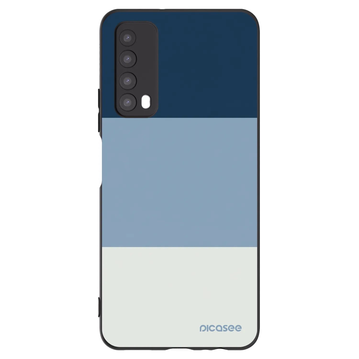 Picasee Μαύρη θήκη σιλικόνης για Huawei P Smart 2021 - Coastal Blue