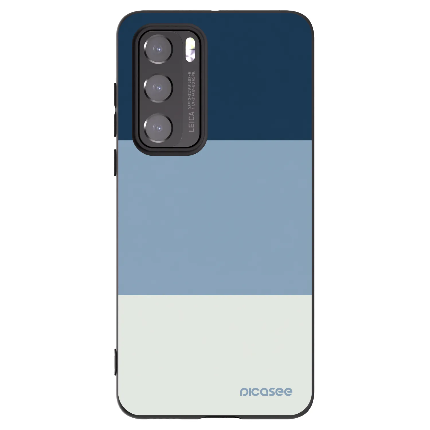 Picasee Μαύρη θήκη σιλικόνης για Huawei P40 - Coastal Blue