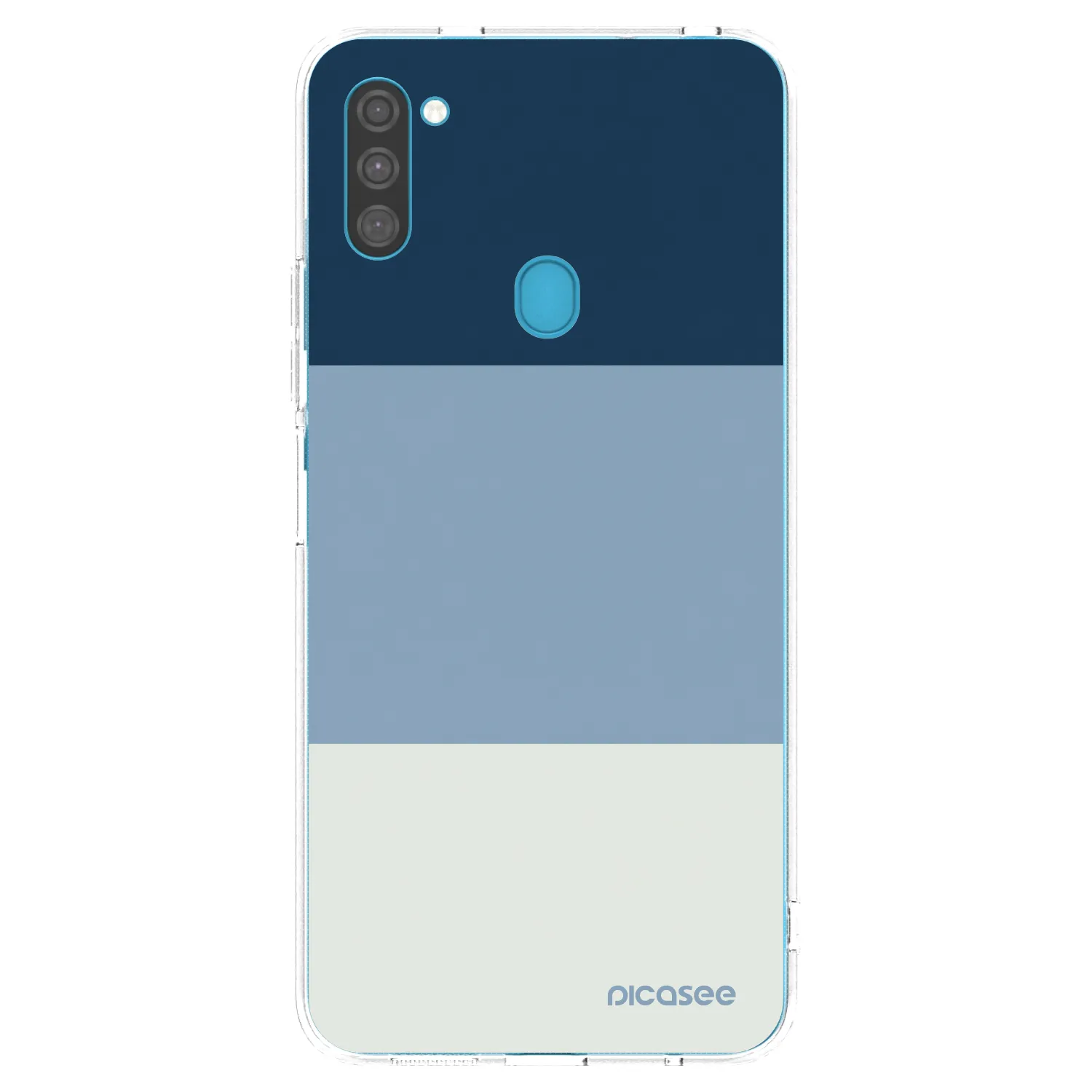 Picasee διαφανής θήκη σιλικόνης Samsung Galaxy M11 - Coastal Blue