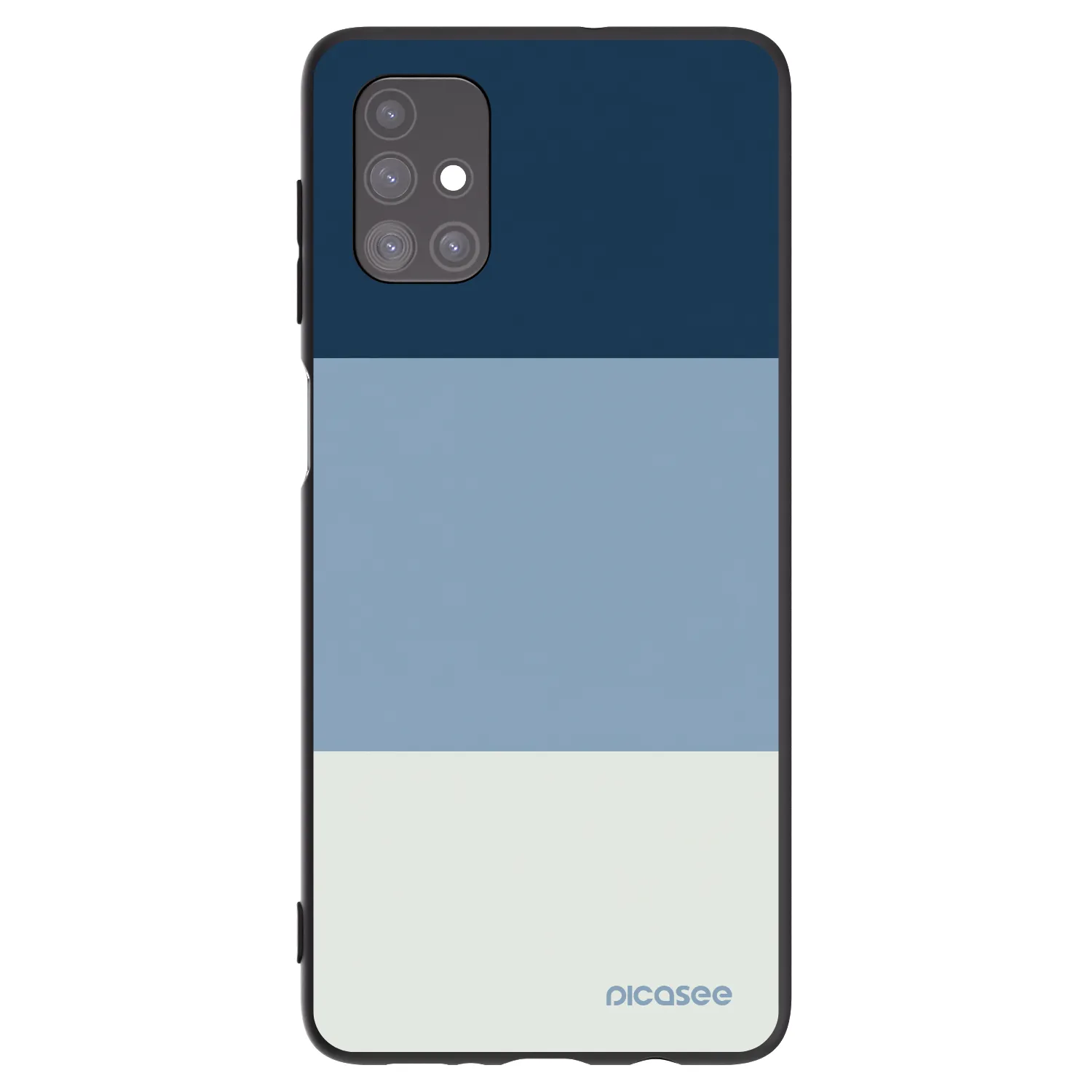 Picasee Μαύρη θήκη σιλικόνης για Samsung Galaxy M51 M515F - Coastal Blue