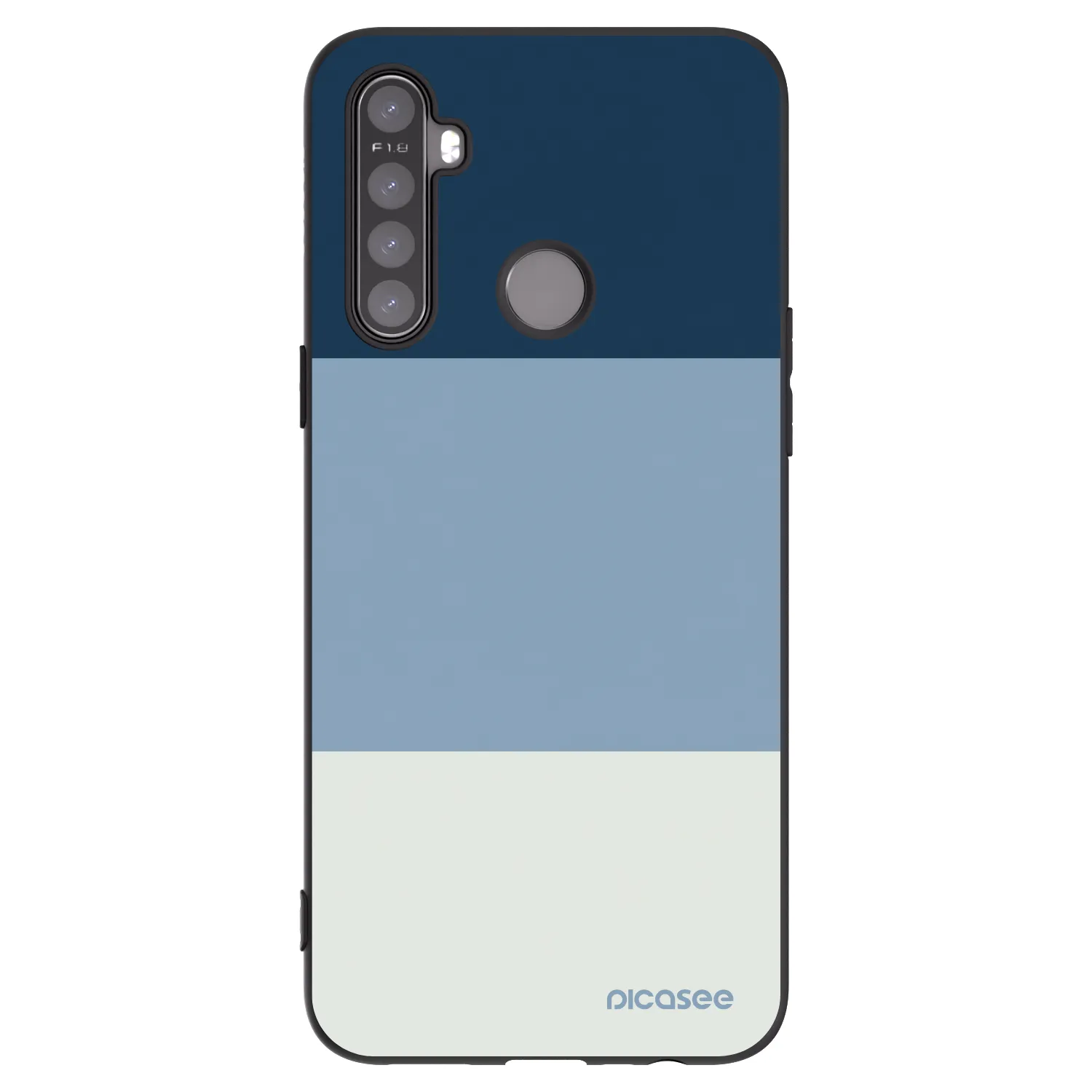 Picasee Μαύρη θήκη σιλικόνης για Realme 6i - Coastal Blue