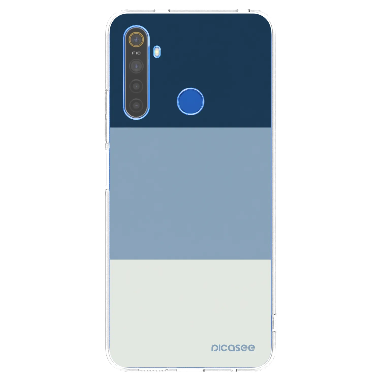 Picasee διαφανής θήκη σιλικόνης Realme 5 - Coastal Blue