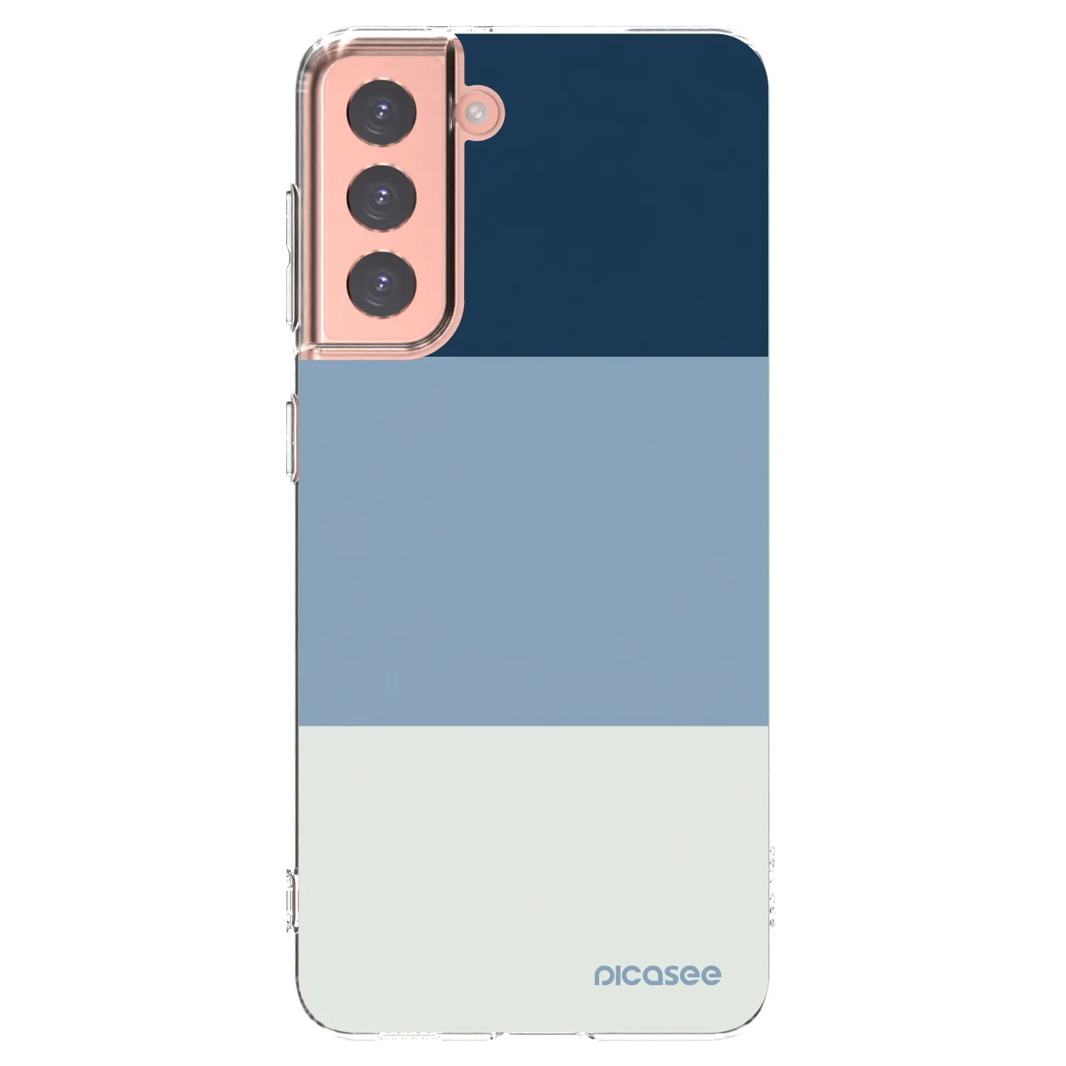 Picasee διαφανής θήκη σιλικόνης Samsung Galaxy S21 5G G991B - Coastal Blue