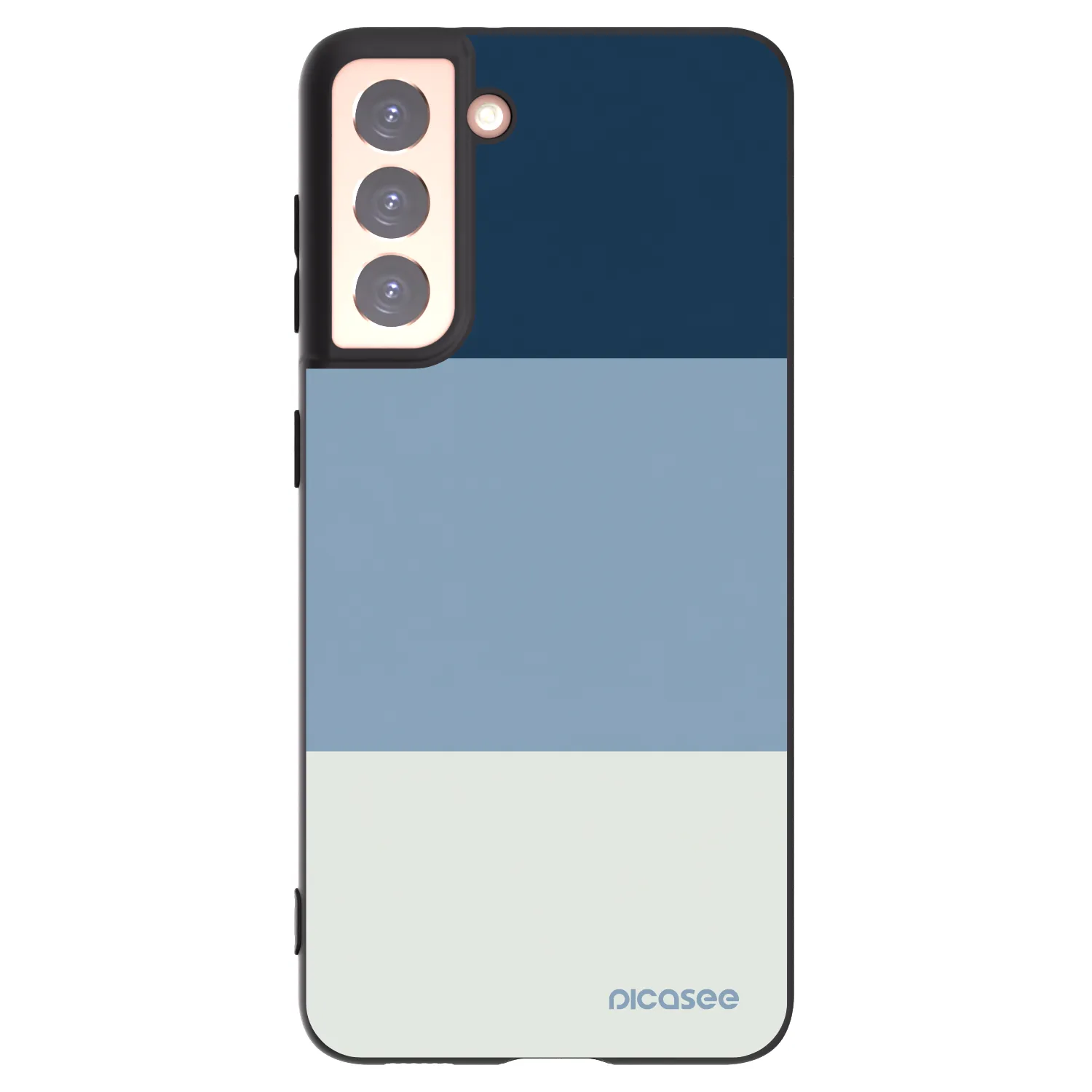 Picasee Μαύρη θήκη σιλικόνης για Samsung Galaxy S21 5G G991B - Coastal Blue