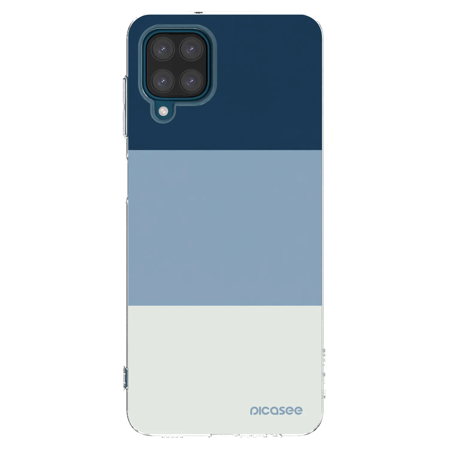 Picasee διαφανής θήκη σιλικόνης Samsung Galaxy A12 A125F - Coastal Blue
