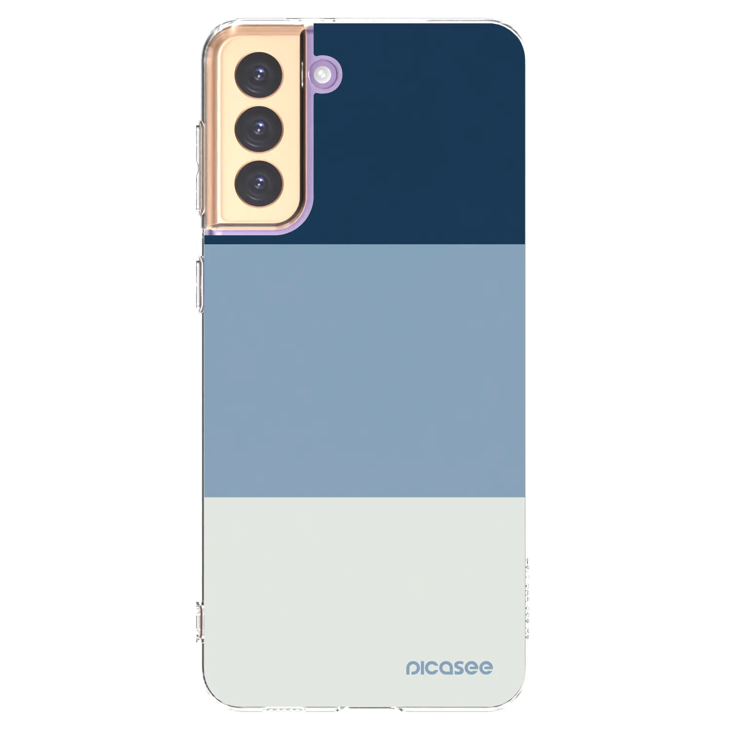Picasee διαφανής θήκη σιλικόνης Samsung Galaxy S21+ 5G G996F - Coastal Blue