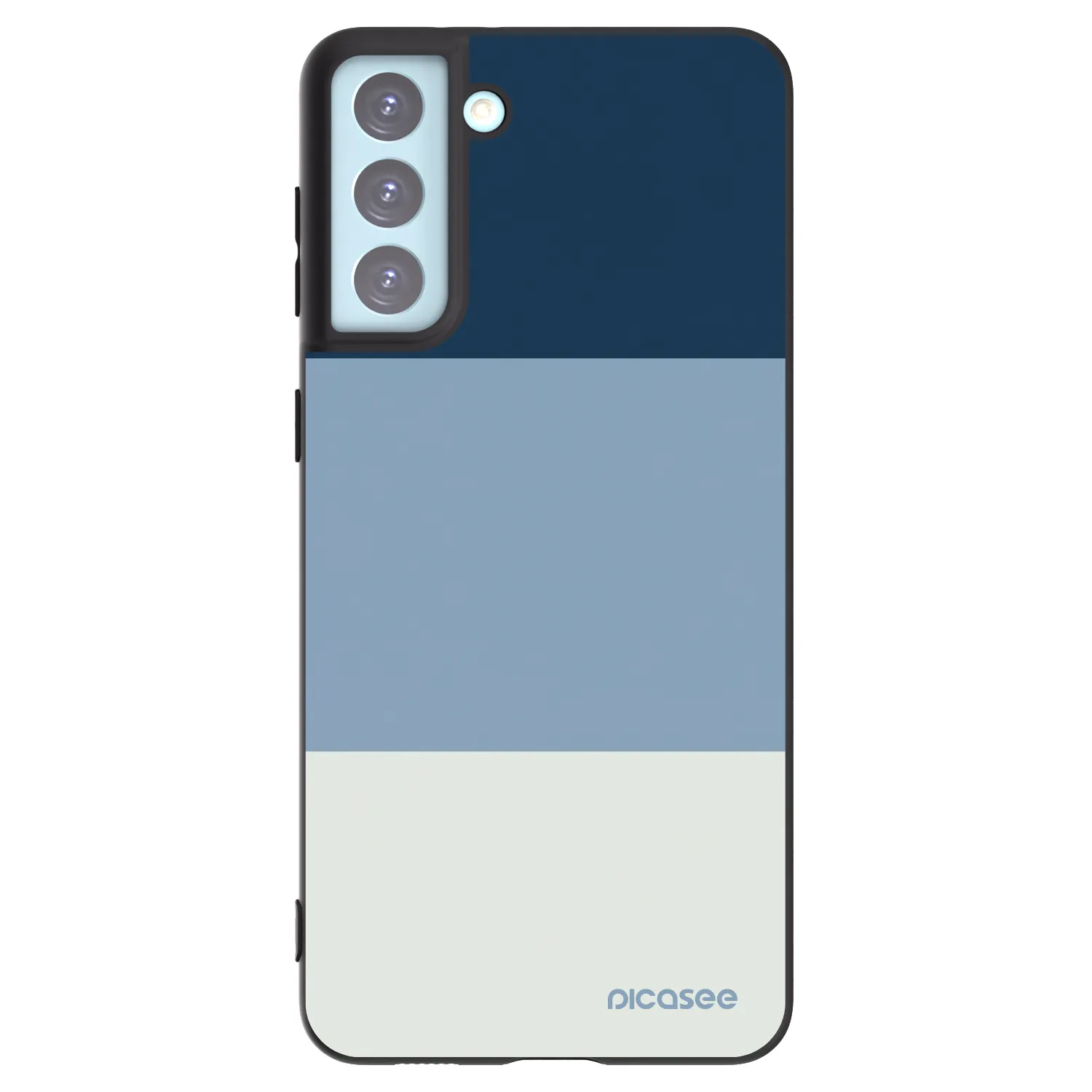 Picasee Μαύρη θήκη σιλικόνης για Samsung Galaxy S21+ 5G G996F - Coastal Blue