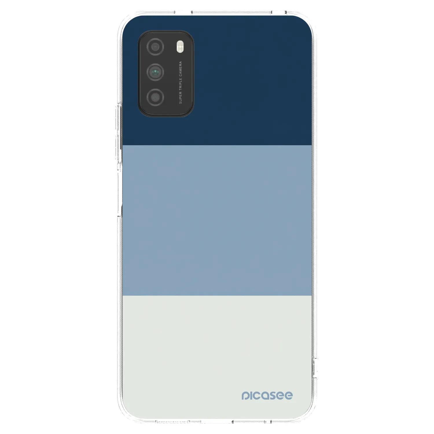 Picasee διαφανής θήκη σιλικόνης Xiaomi Poco M3 - Coastal Blue