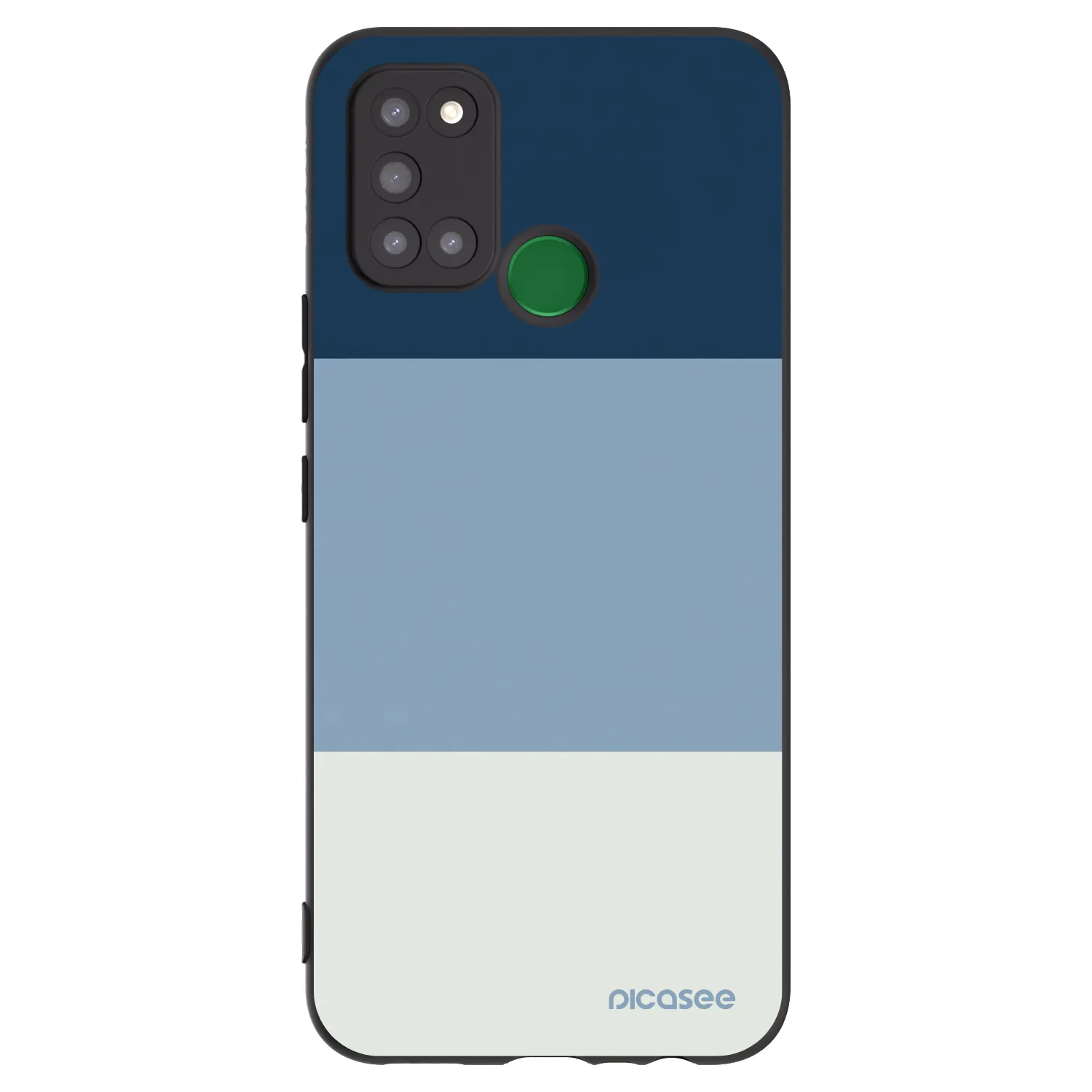 Picasee Μαύρη θήκη σιλικόνης για Realme 7i - Coastal Blue