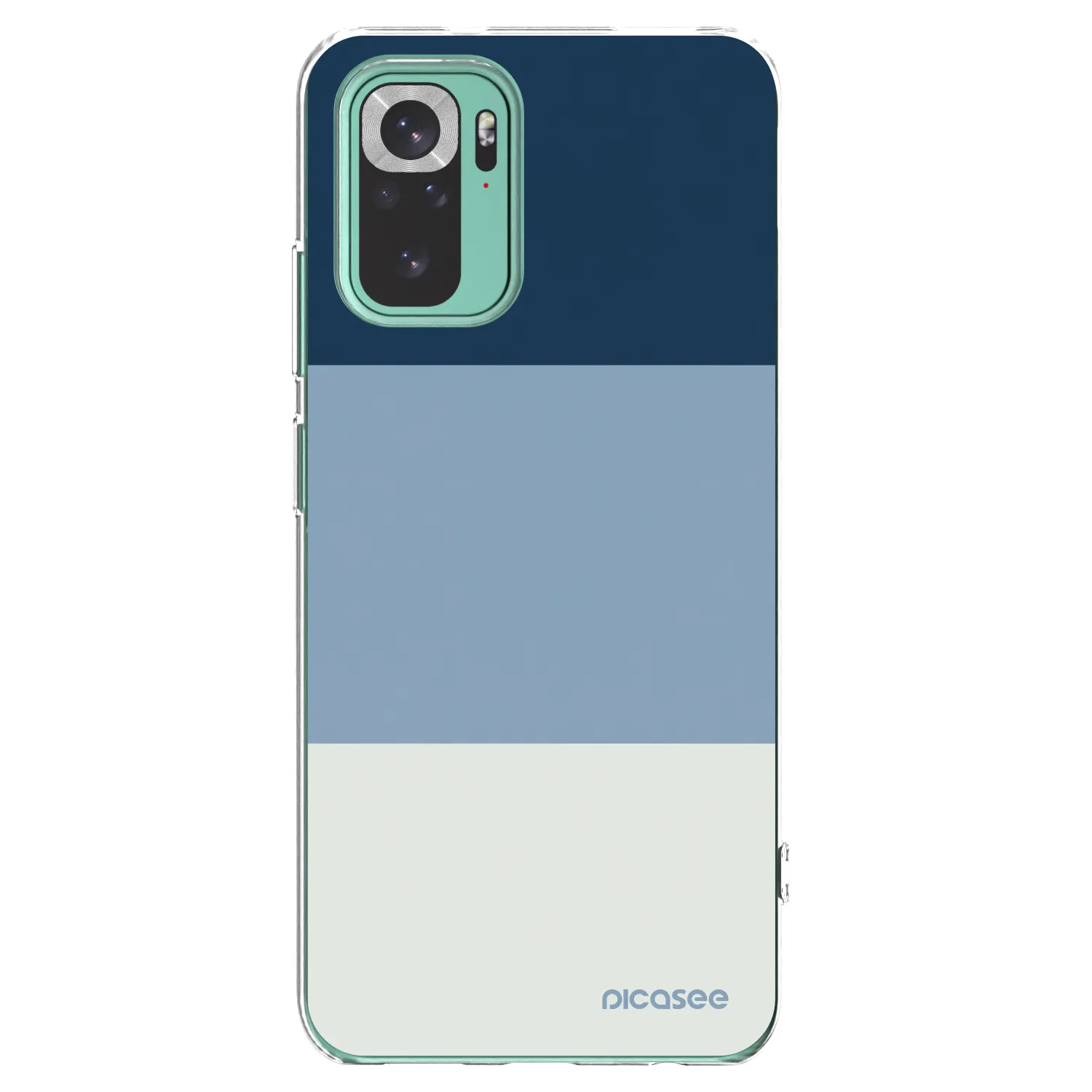 Picasee διαφανής θήκη σιλικόνης Xiaomi Redmi Note 10 Pro - Coastal Blue