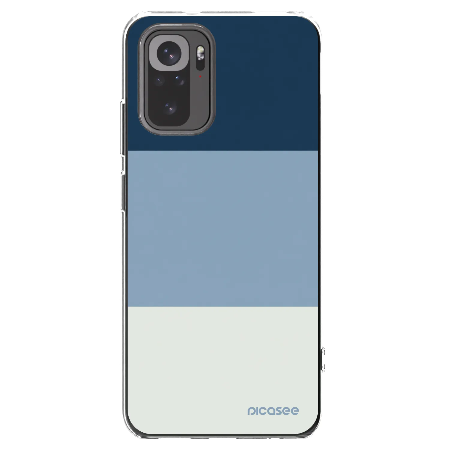 Picasee διαφανής θήκη σιλικόνης Xiaomi Redmi Note 10S - Coastal Blue