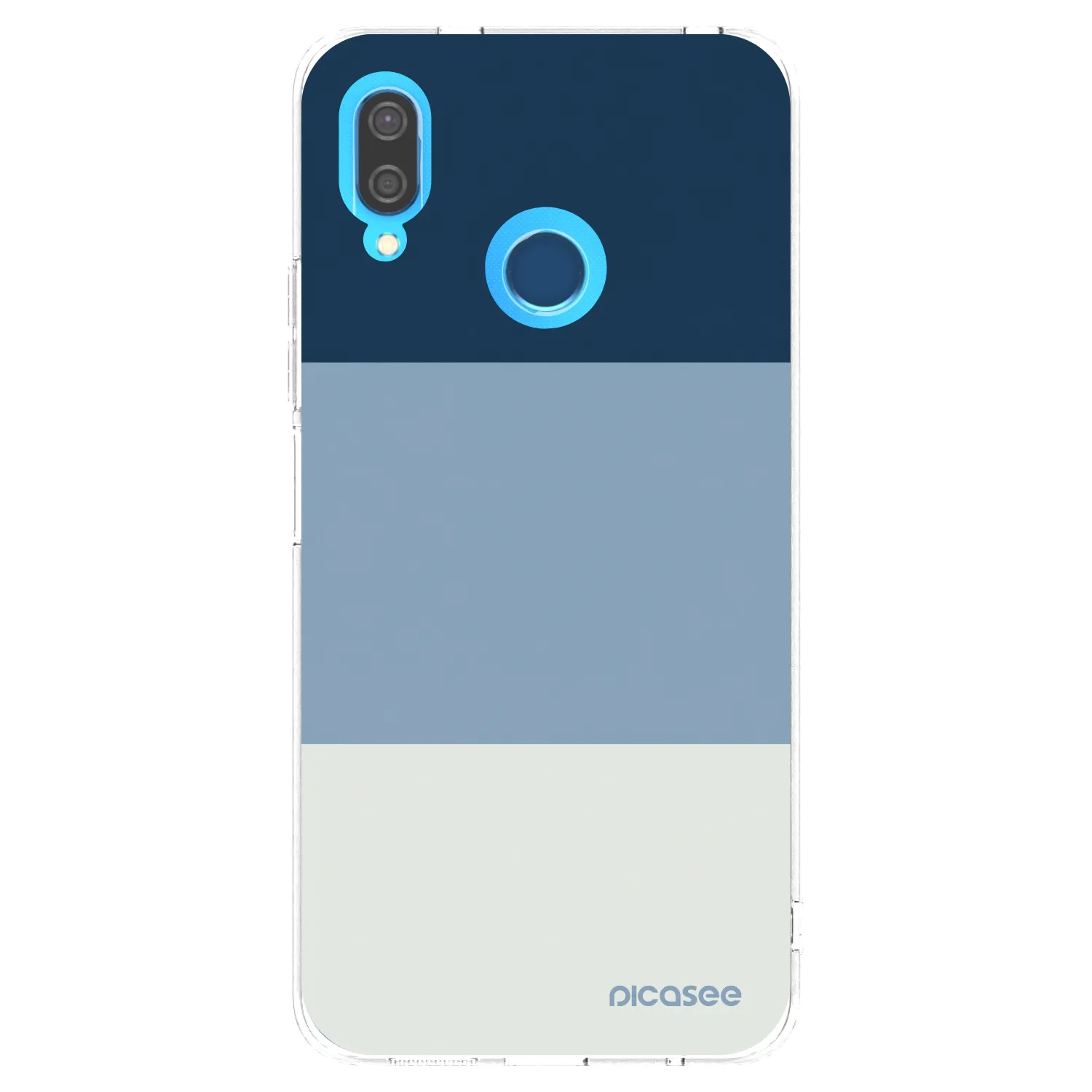 Picasee διαφανής θήκη σιλικόνης Huawei P20 Lite - Coastal Blue