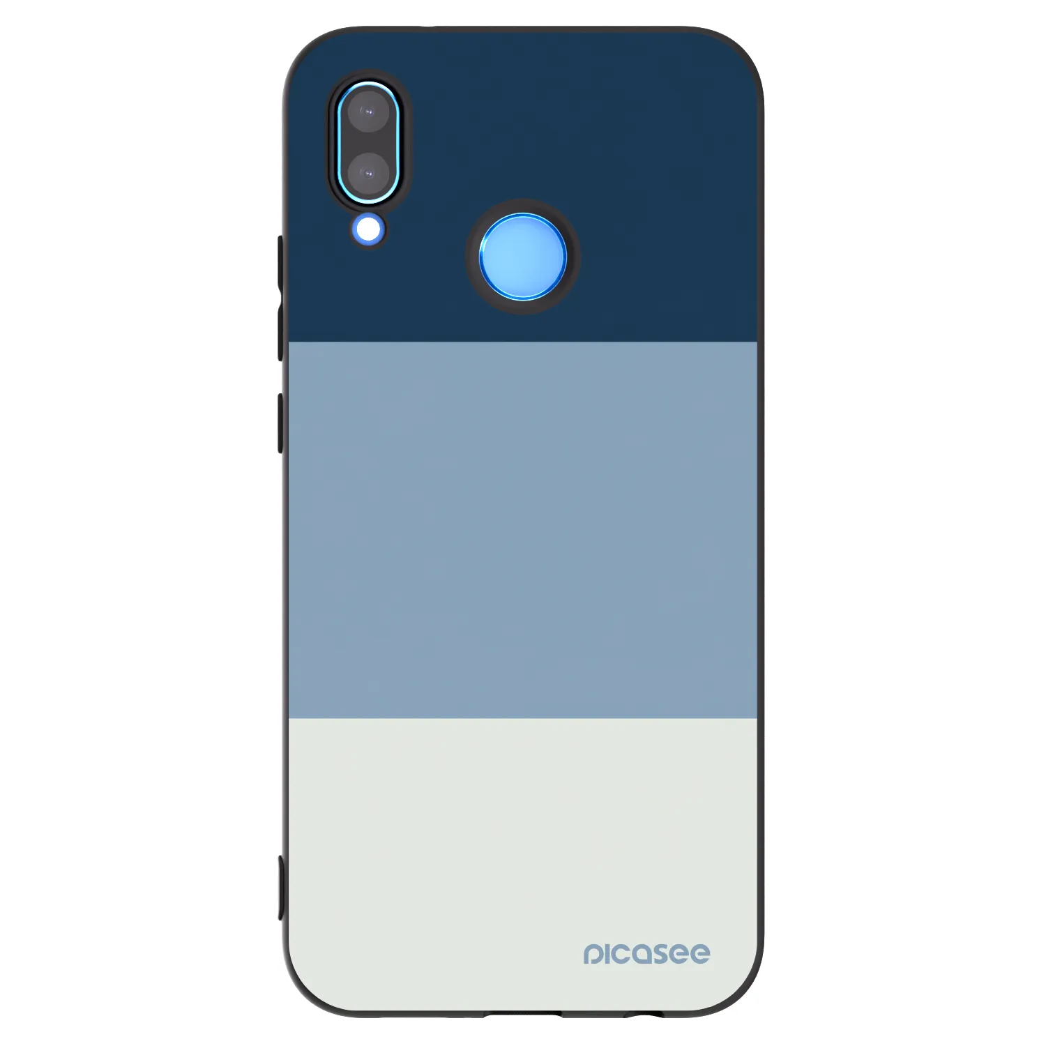 Picasee Μαύρη θήκη σιλικόνης για Huawei P20 Lite - Coastal Blue