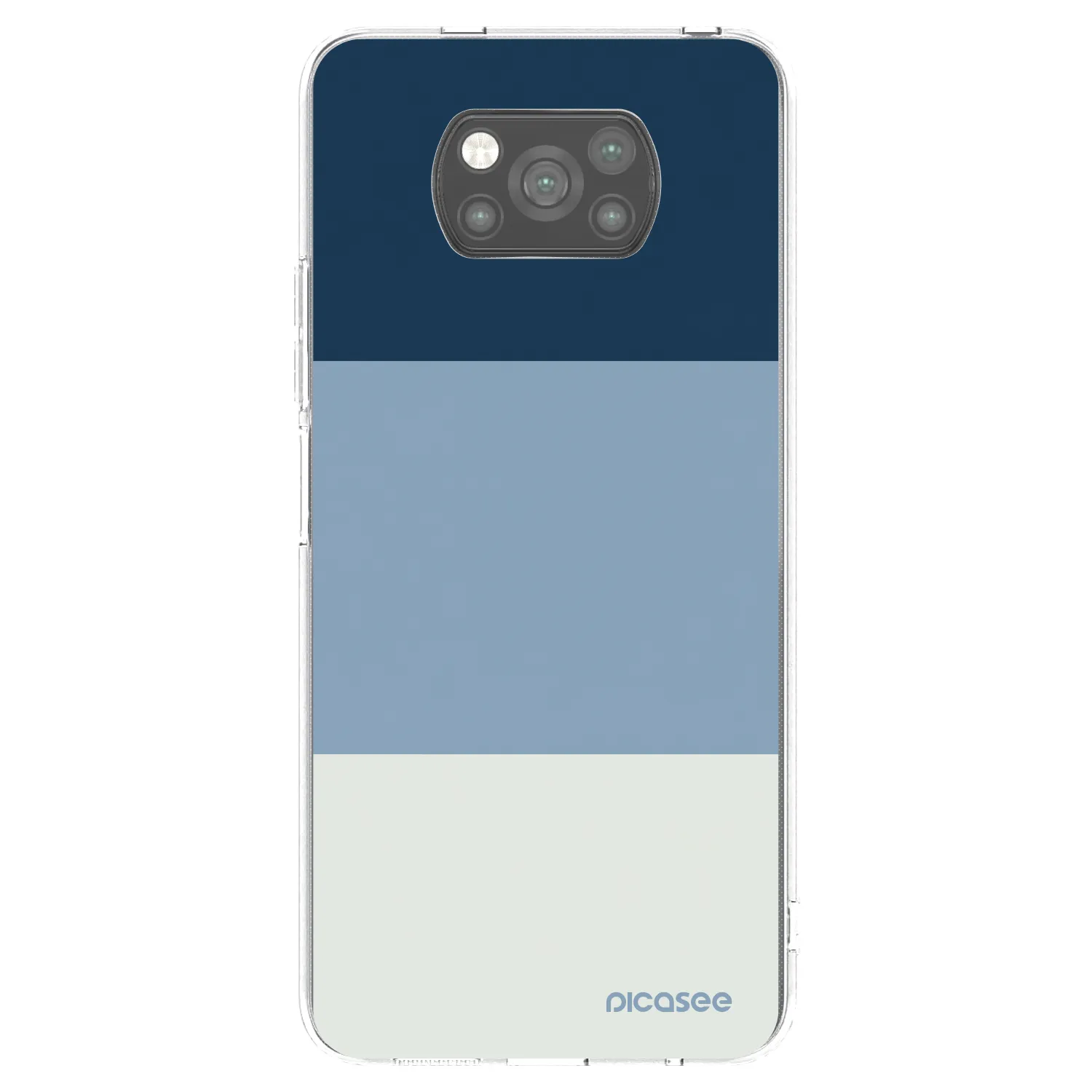 Picasee Μαύρη θήκη σιλικόνης για Xiaomi Poco X3 Pro - Coastal Blue