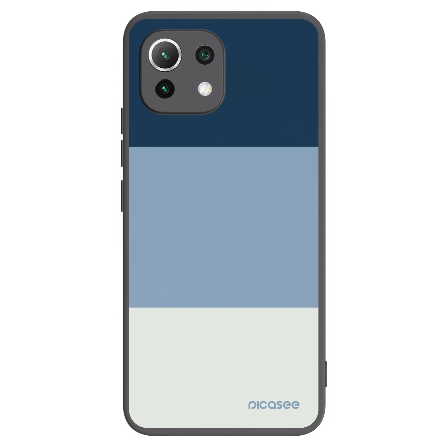 Picasee Μαύρη θήκη σιλικόνης για Xiaomi Mi 11 Lite - Coastal Blue