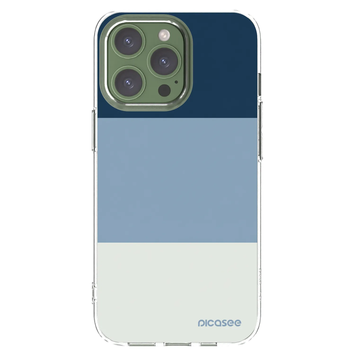 Picasee διαφανής θήκη σιλικόνης Apple iPhone 13 Pro - Coastal Blue
