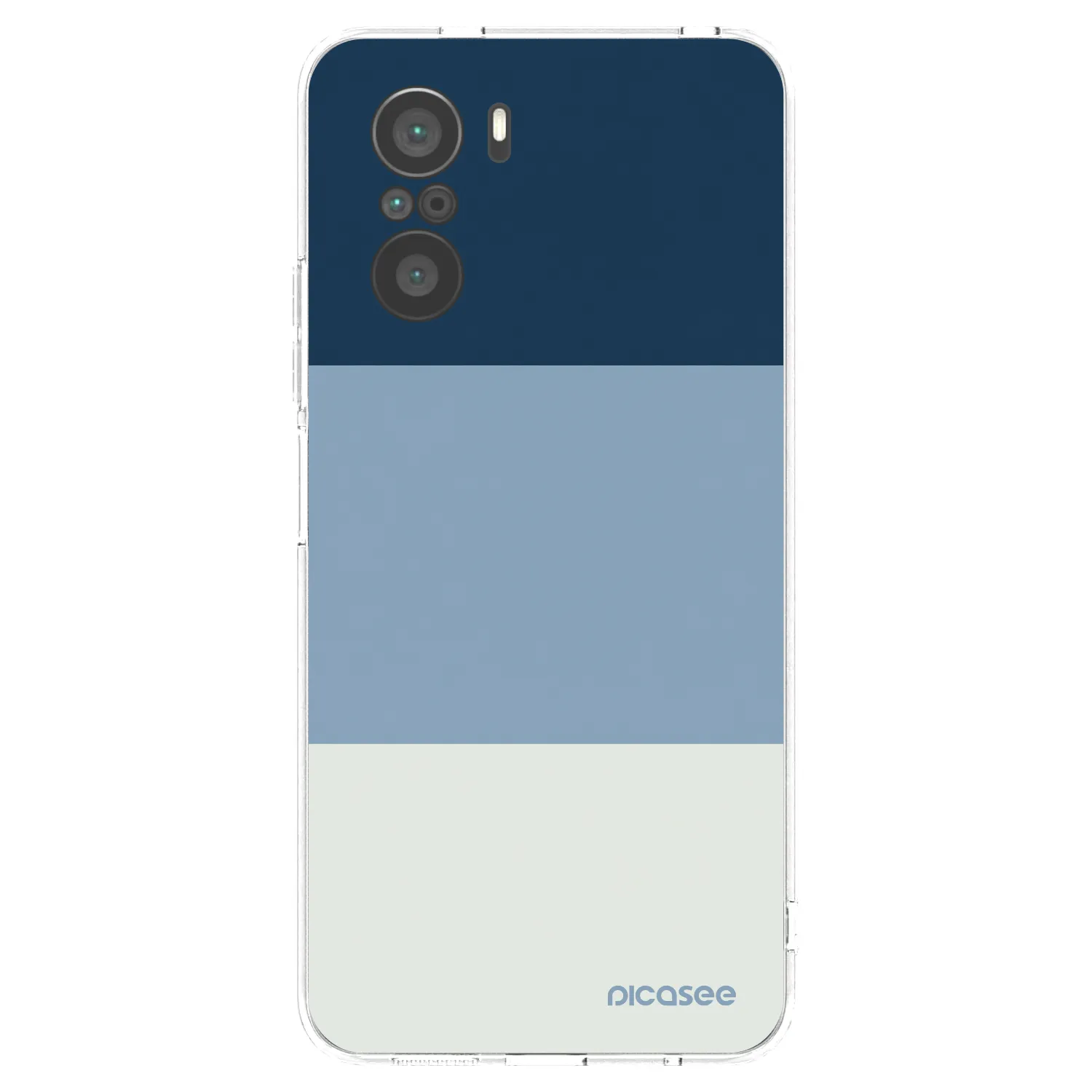 Picasee διαφανής θήκη σιλικόνης Xiaomi Poco F3 - Coastal Blue