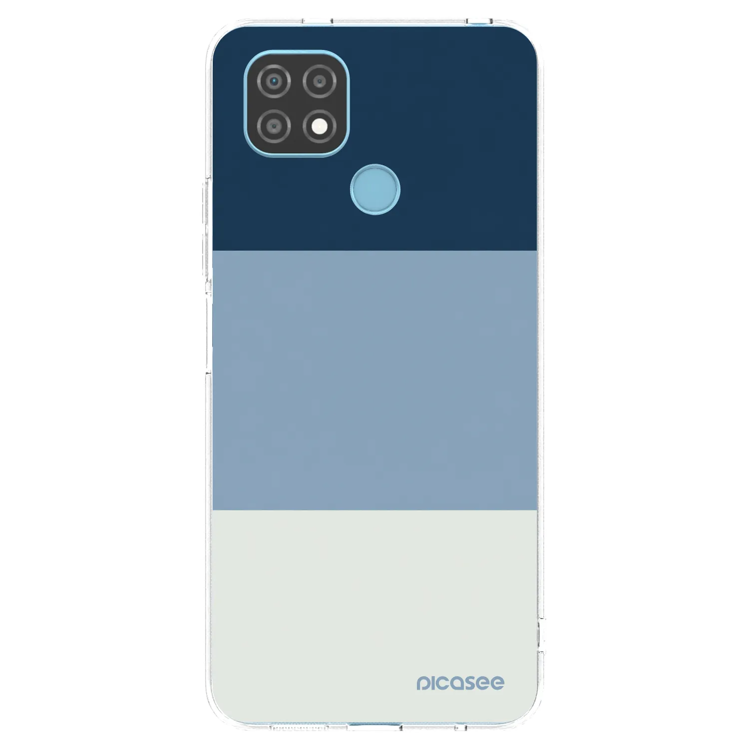 Picasee διαφανής θήκη σιλικόνης Realme C21 - Coastal Blue