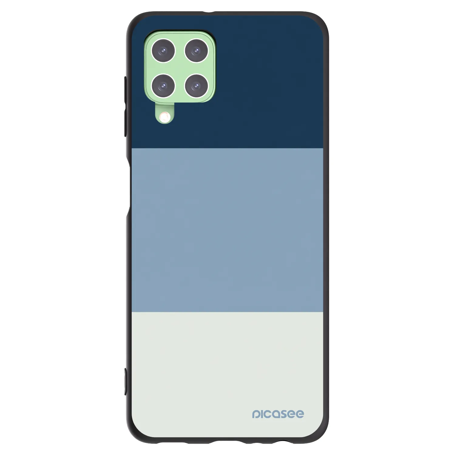 Picasee Μαύρη θήκη σιλικόνης για Samsung Galaxy A22 A225F 4G - Coastal Blue