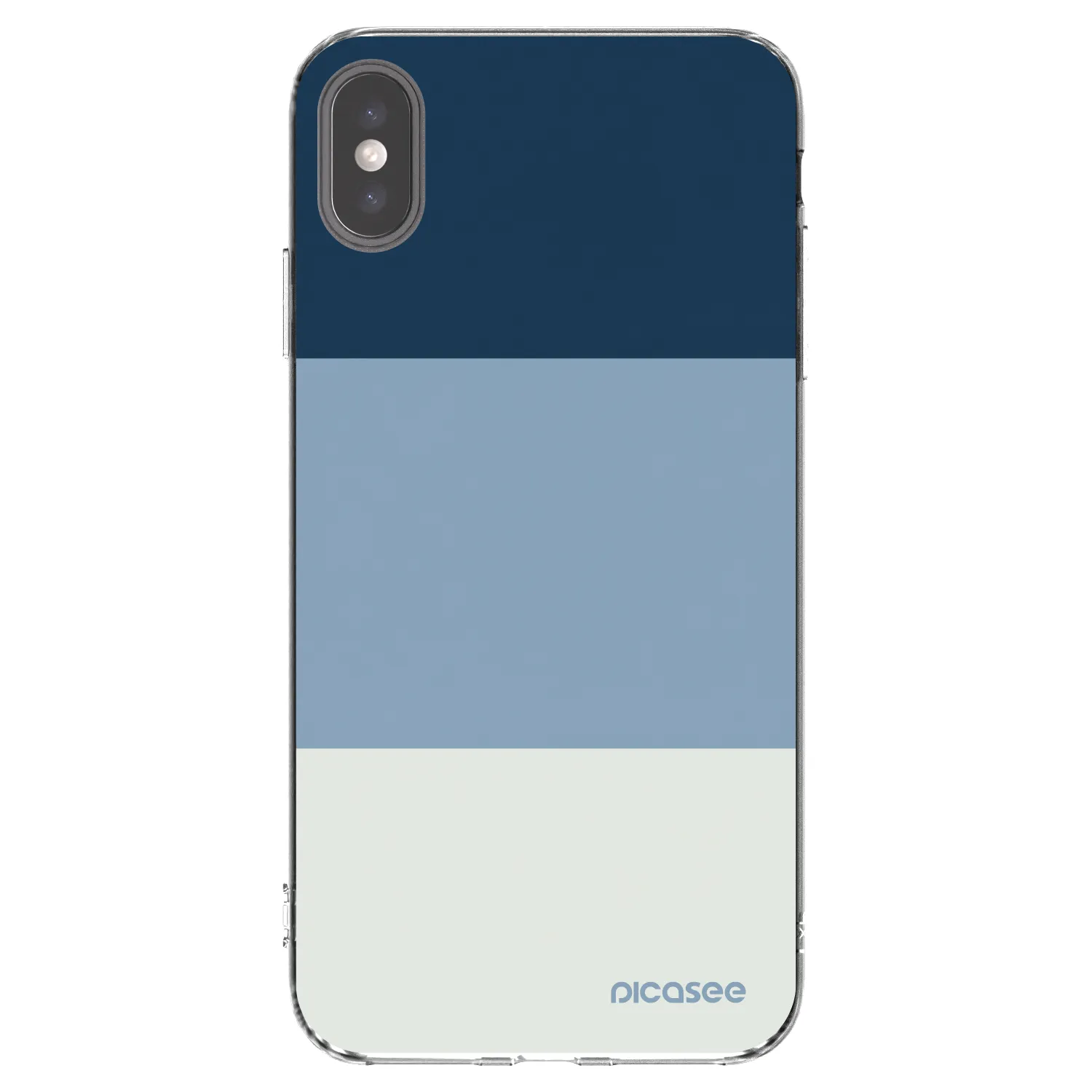 Picasee διαφανής θήκη σιλικόνης Apple iPhone XS Max - Coastal Blue