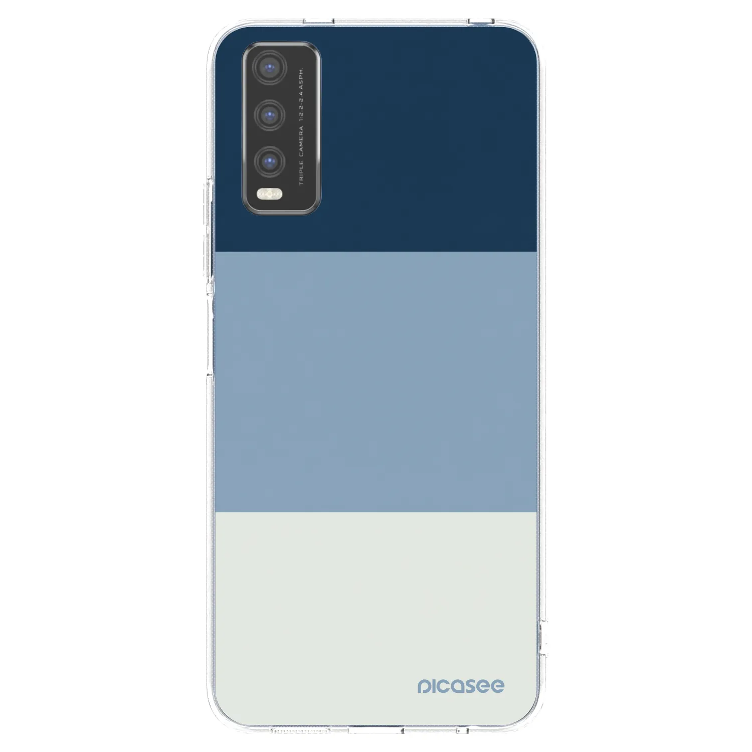 Picasee διαφανής θήκη σιλικόνης Vivo Y20s - Coastal Blue
