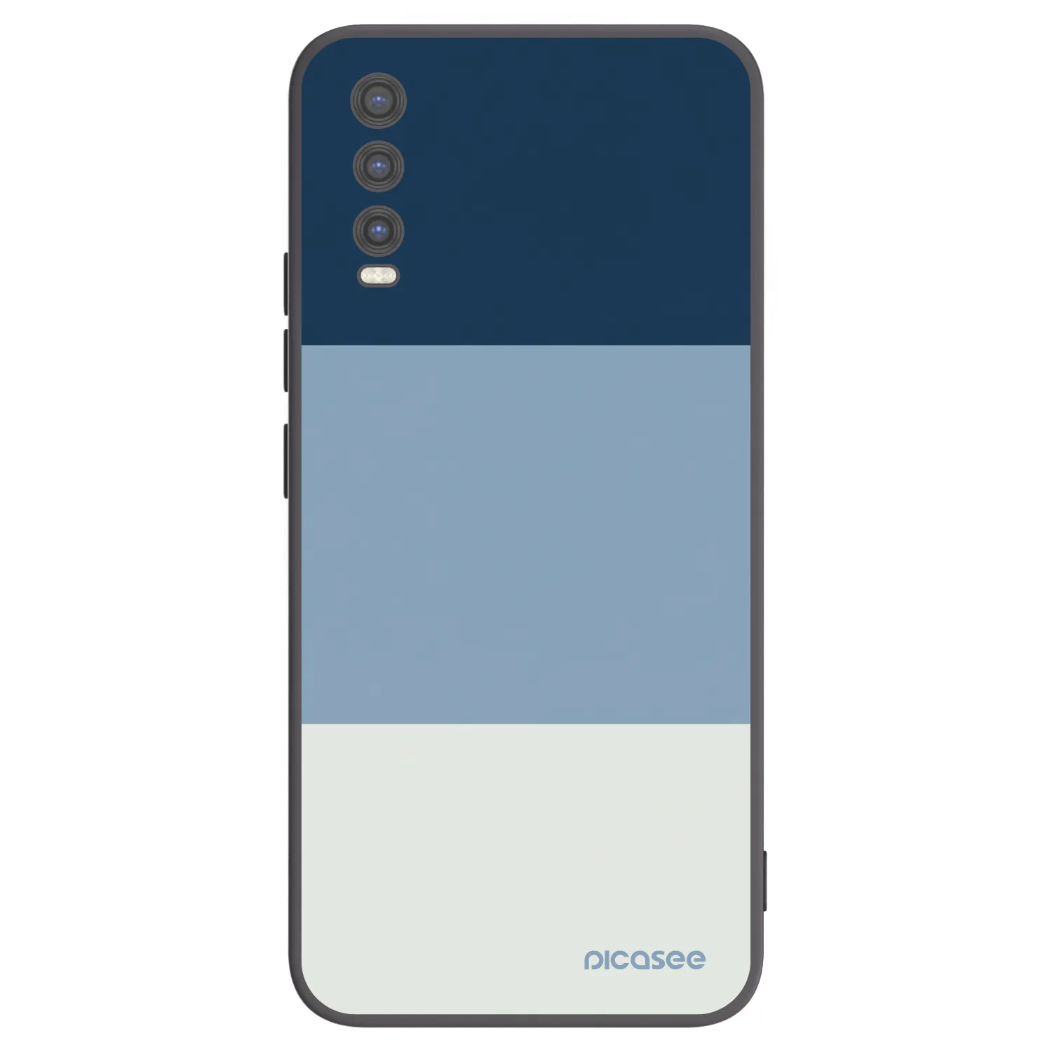 Picasee Μαύρη θήκη σιλικόνης για Vivo Y20s - Coastal Blue