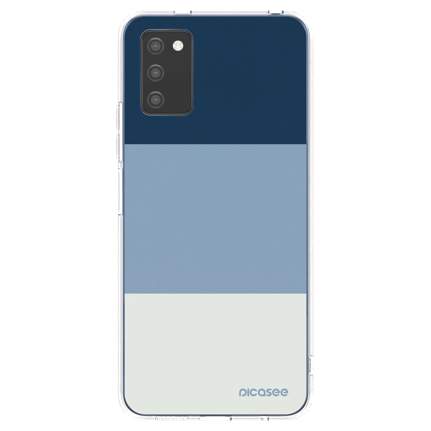 Picasee διαφανής θήκη σιλικόνης Samsung Galaxy A03s A037G - Coastal Blue