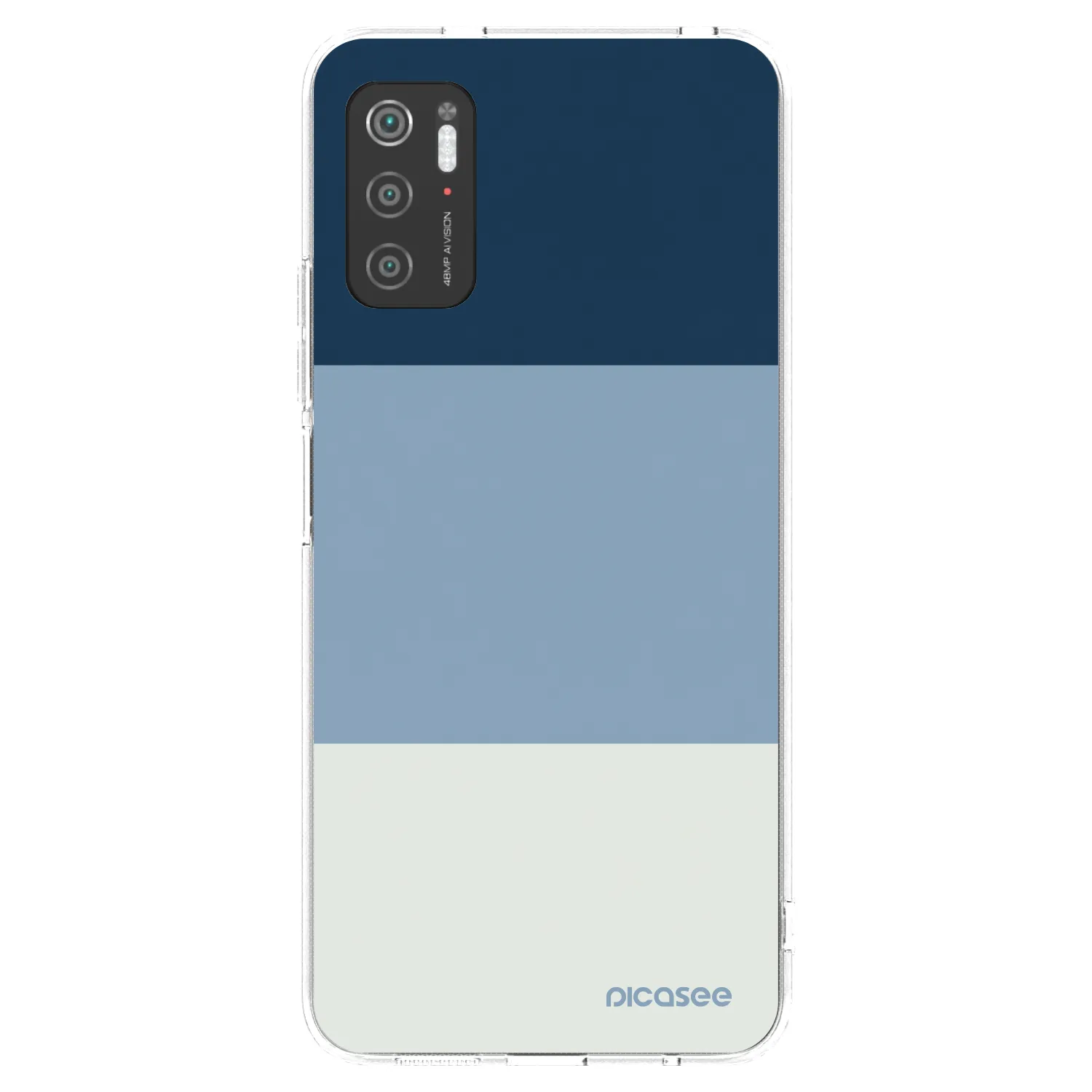 Picasee διαφανής θήκη σιλικόνης Xiaomi Poco M3 Pro 5G - Coastal Blue