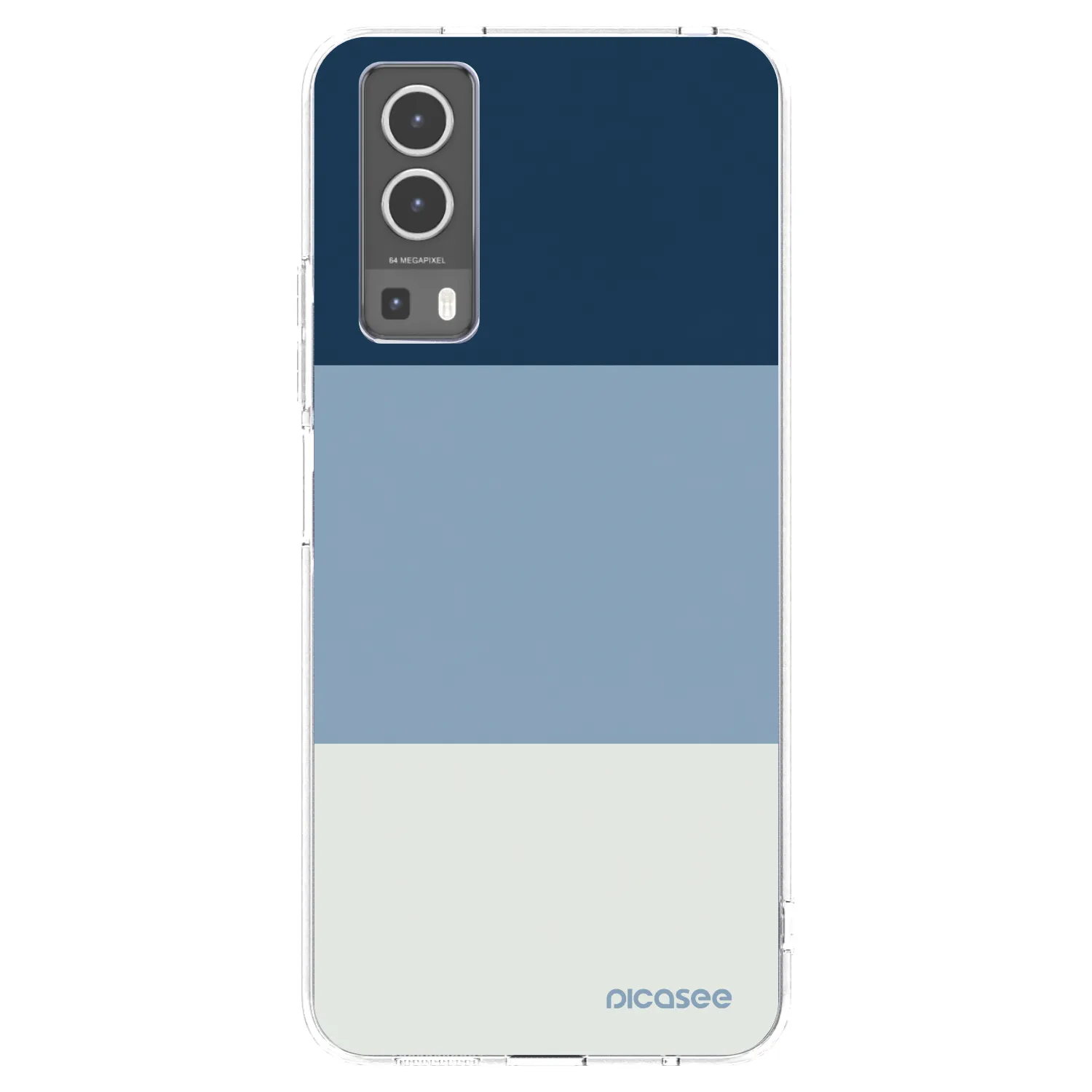 Picasee διαφανής θήκη σιλικόνης Vivo Y72 5G - Coastal Blue