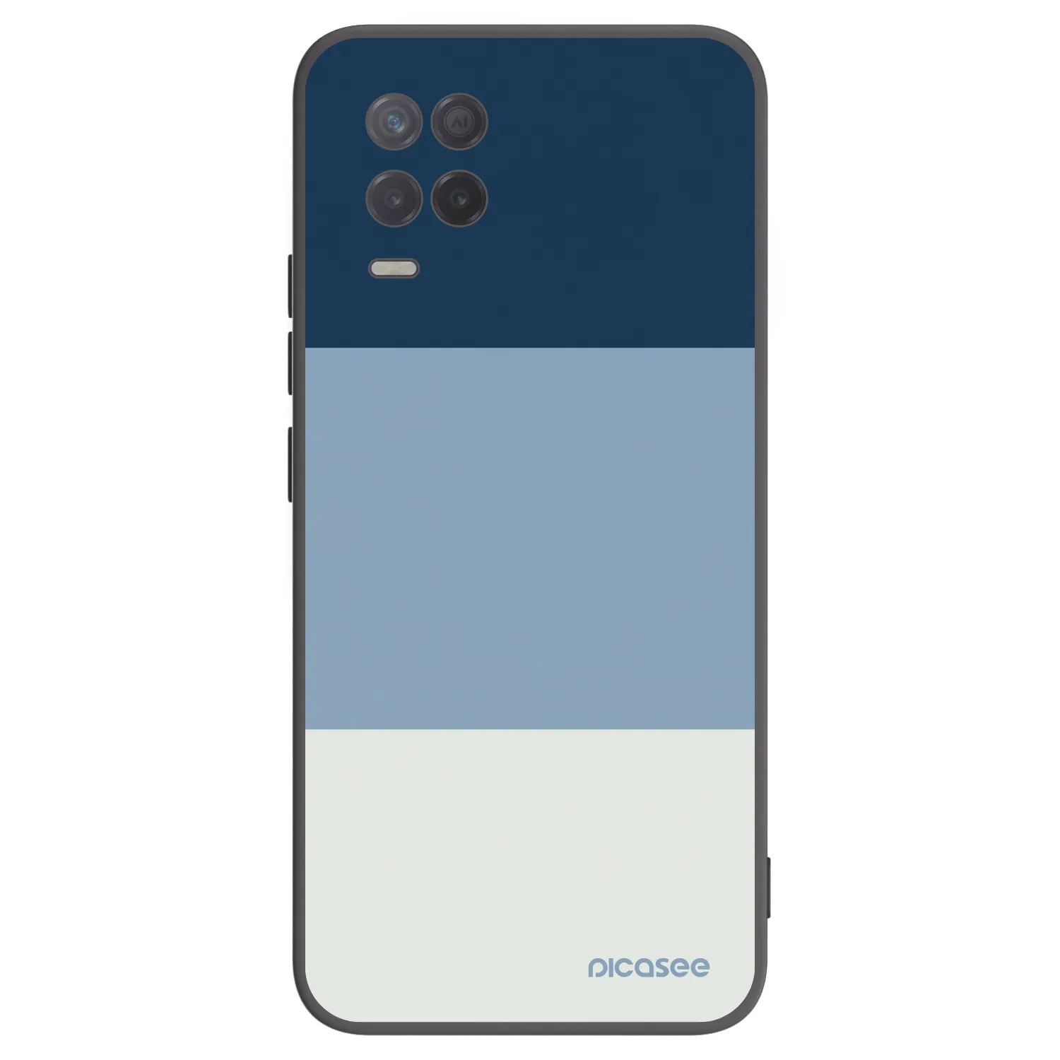 Picasee Μαύρη θήκη σιλικόνης για Realme 8 5G - Coastal Blue