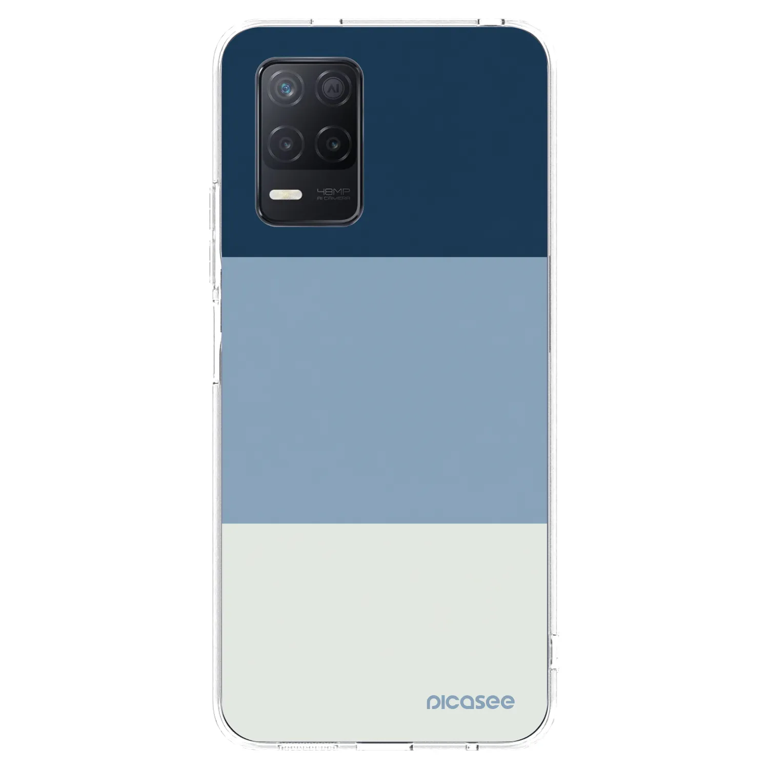 Picasee διαφανής θήκη σιλικόνης Realme 8 5G - Coastal Blue