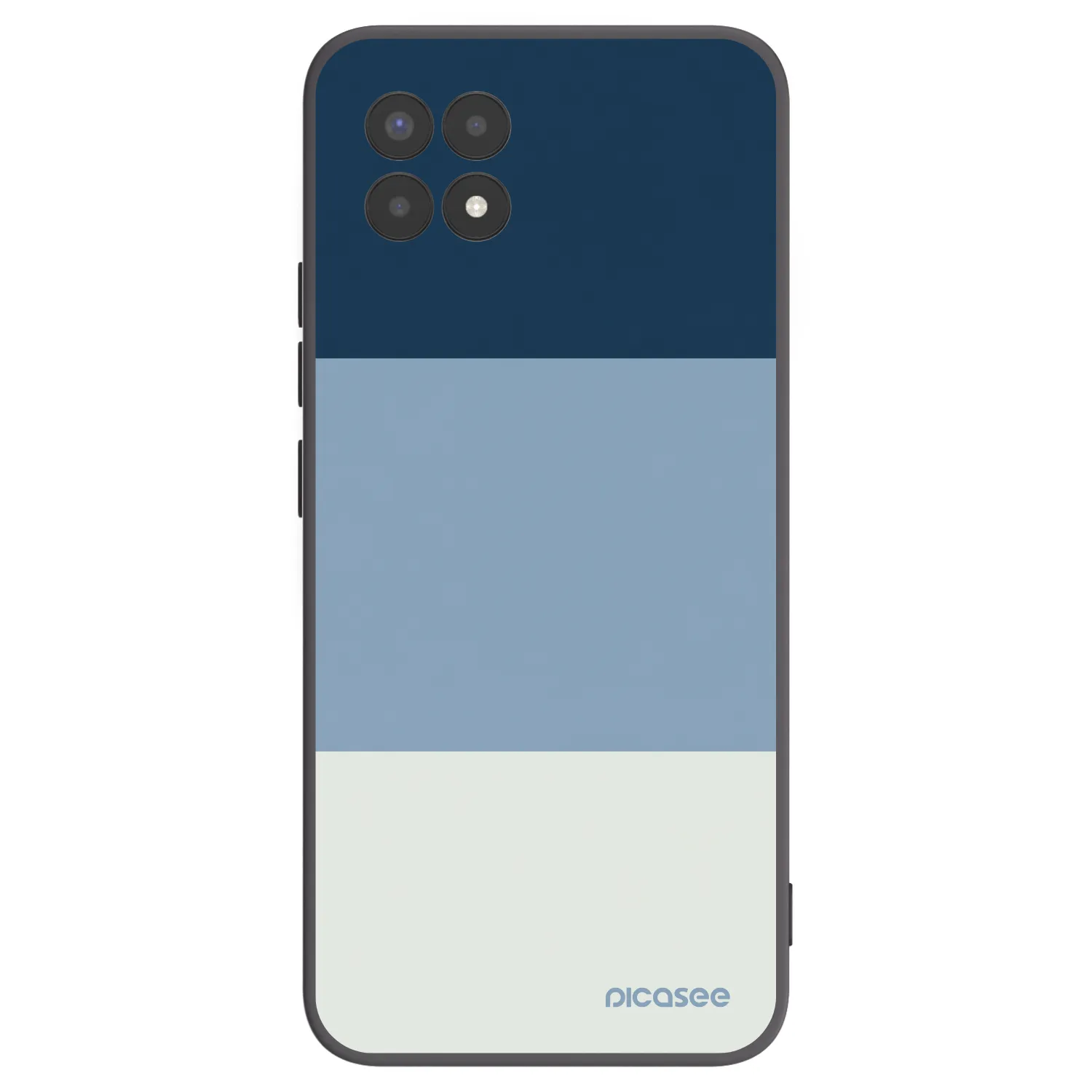 Picasee Μαύρη θήκη σιλικόνης για Realme 8i - Coastal Blue