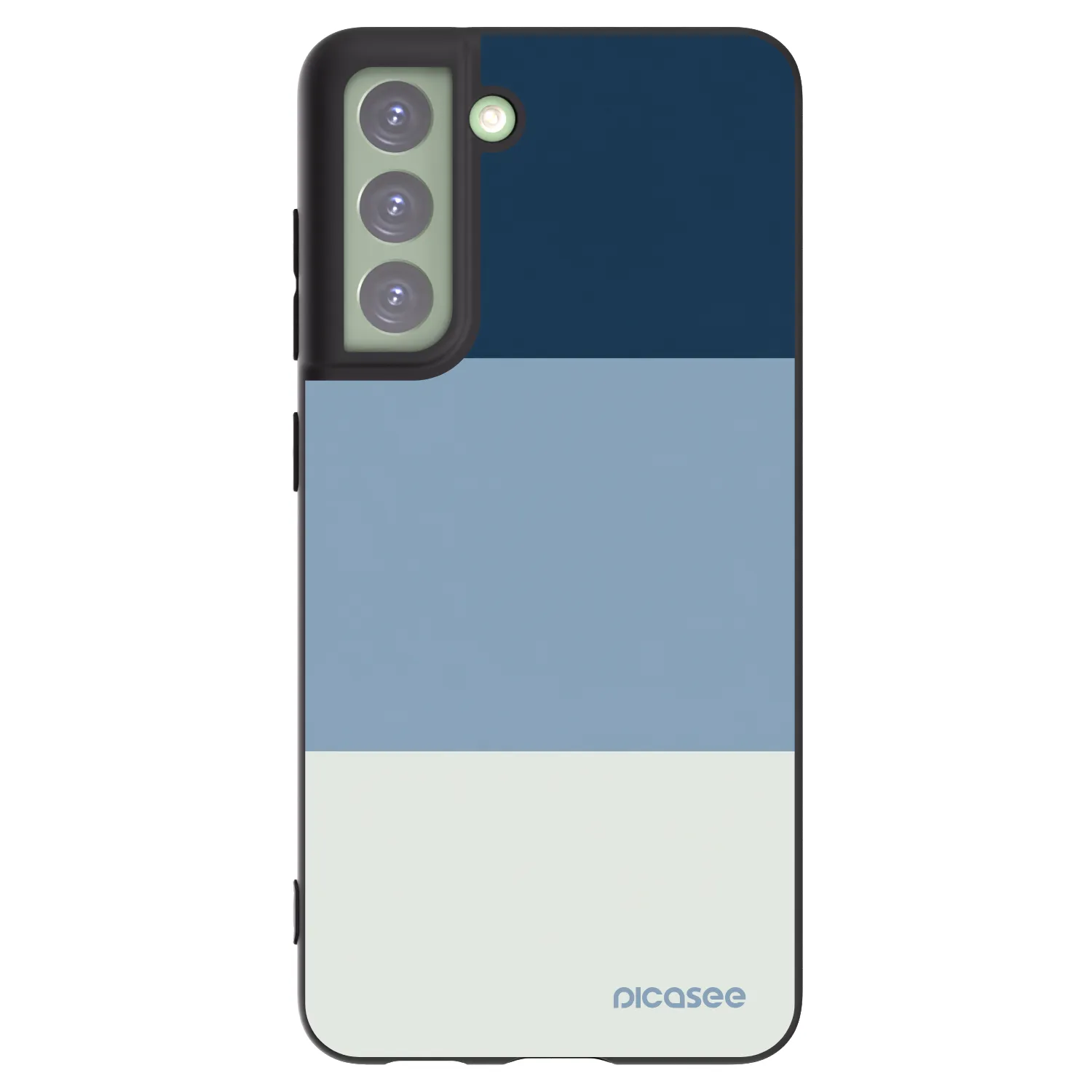 Picasee Μαύρη θήκη σιλικόνης για Samsung Galaxy S21 FE 5G - Coastal Blue