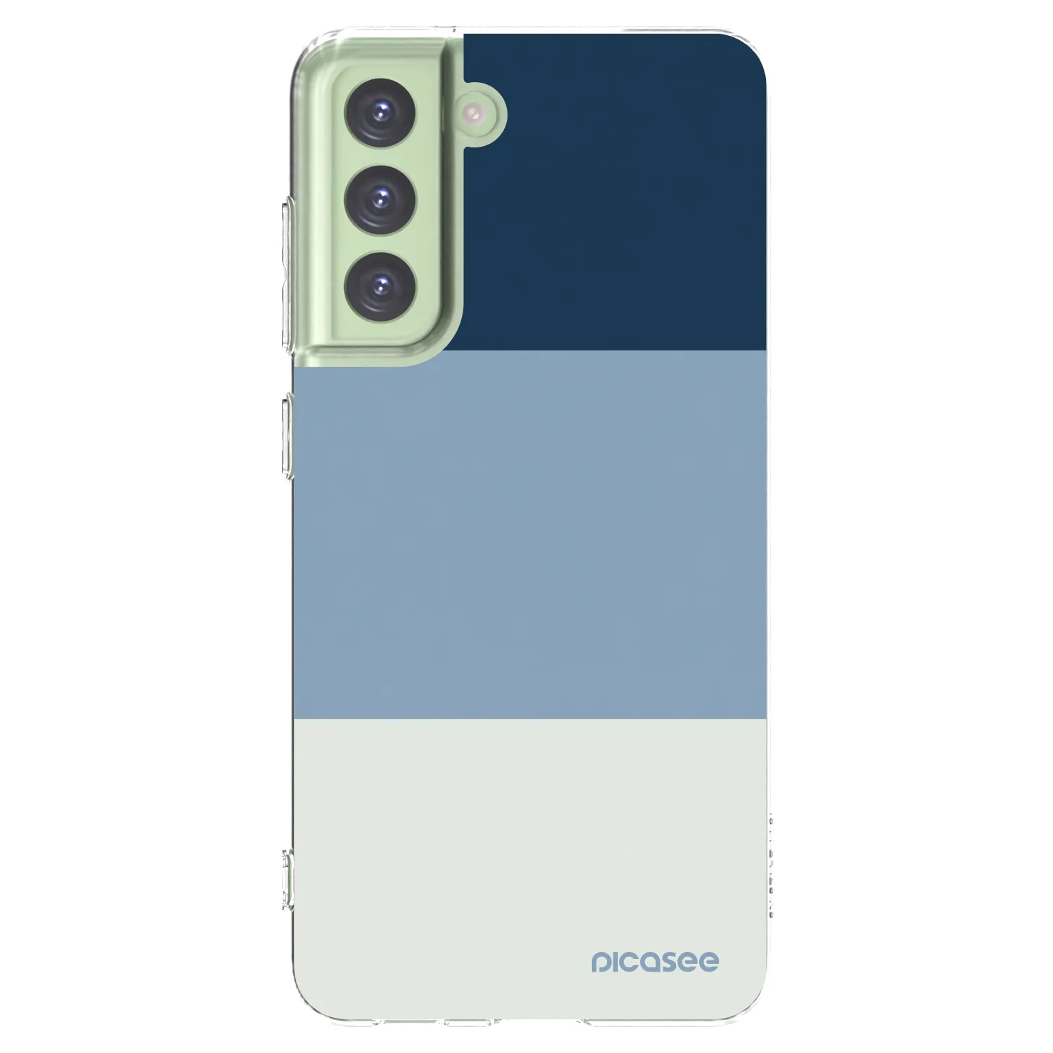 Picasee διαφανής θήκη σιλικόνης Samsung Galaxy S21 FE 5G - Coastal Blue