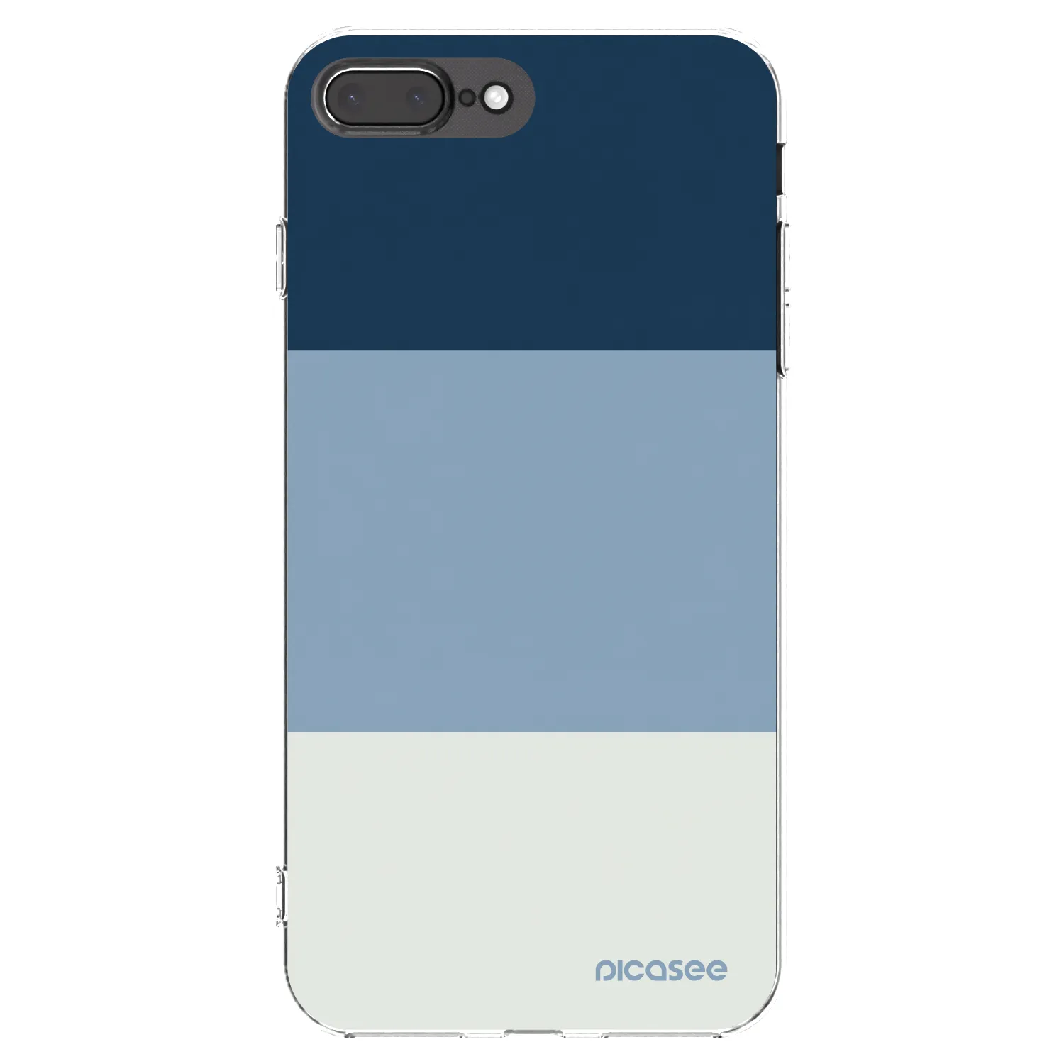 Picasee διαφανής θήκη σιλικόνης Apple iPhone 7 Plus - Coastal Blue