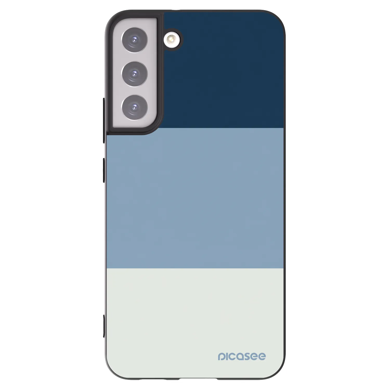 Picasee Μαύρη θήκη σιλικόνης για Samsung Galaxy S22+ 5G - Coastal Blue