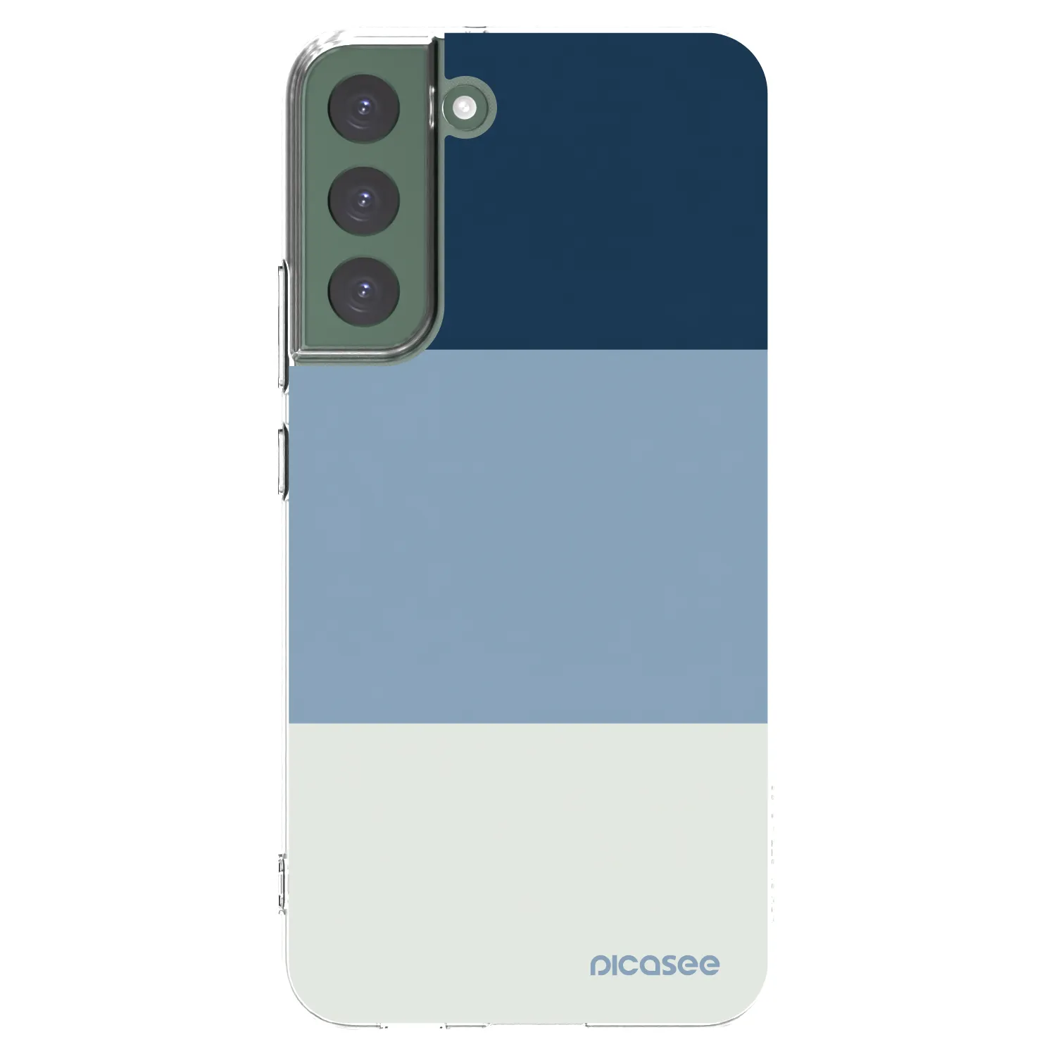 Picasee διαφανής θήκη σιλικόνης Samsung Galaxy S22+ 5G - Coastal Blue