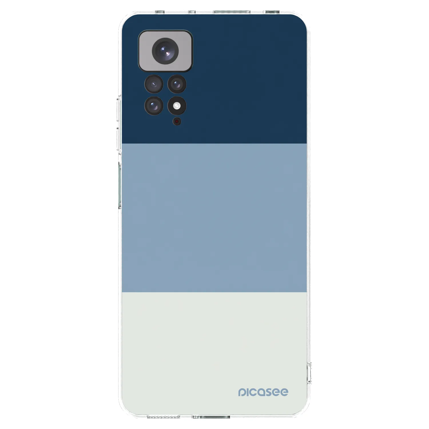 Picasee διαφανής θήκη σιλικόνης Xiaomi Redmi Note 11 - Coastal Blue