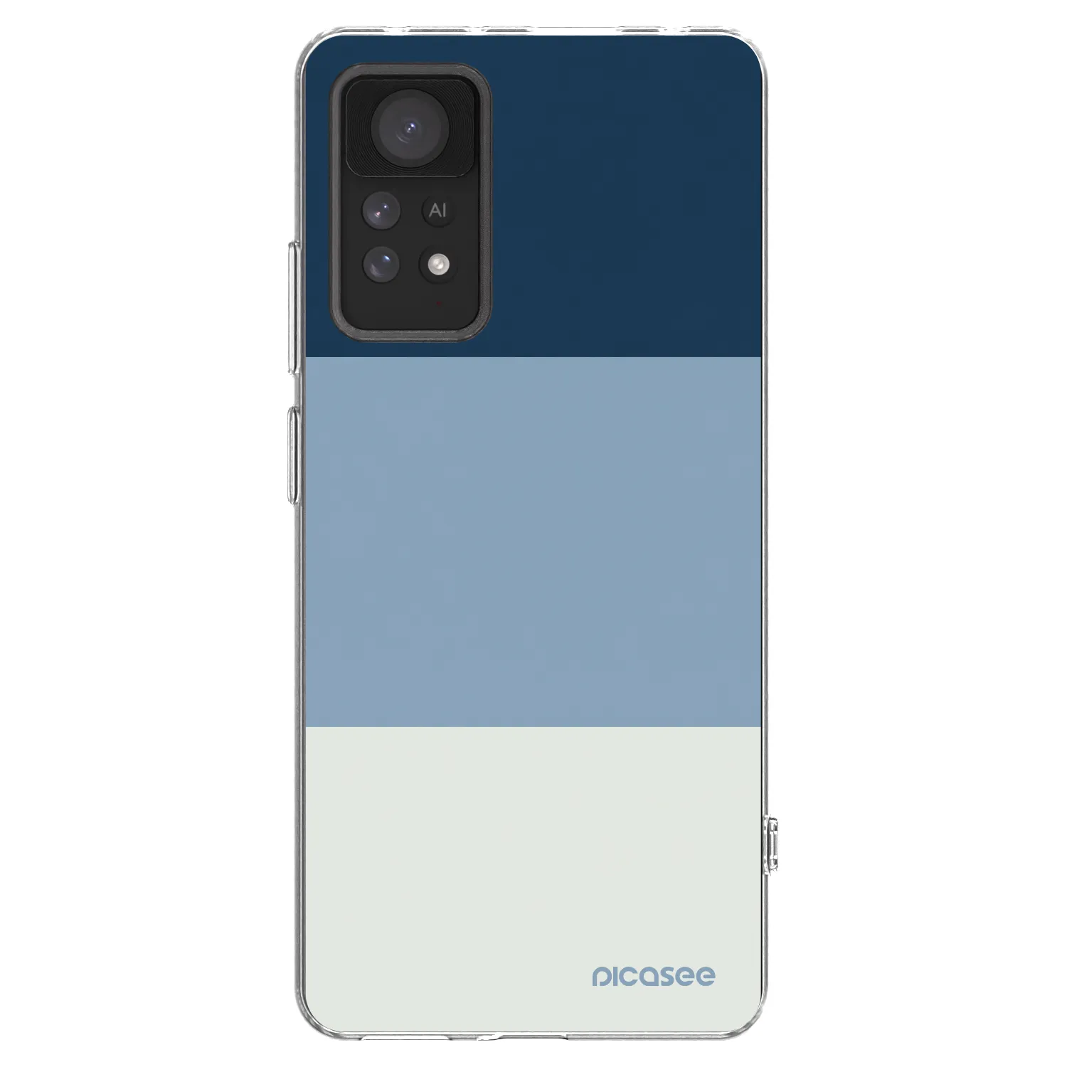 Picasee διαφανής θήκη σιλικόνης Xiaomi Redmi Note 11 Pro - Coastal Blue