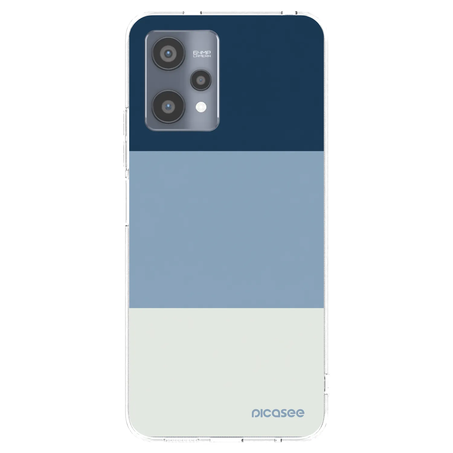 Picasee διαφανής θήκη σιλικόνης Realme 9 Pro 5G - Coastal Blue