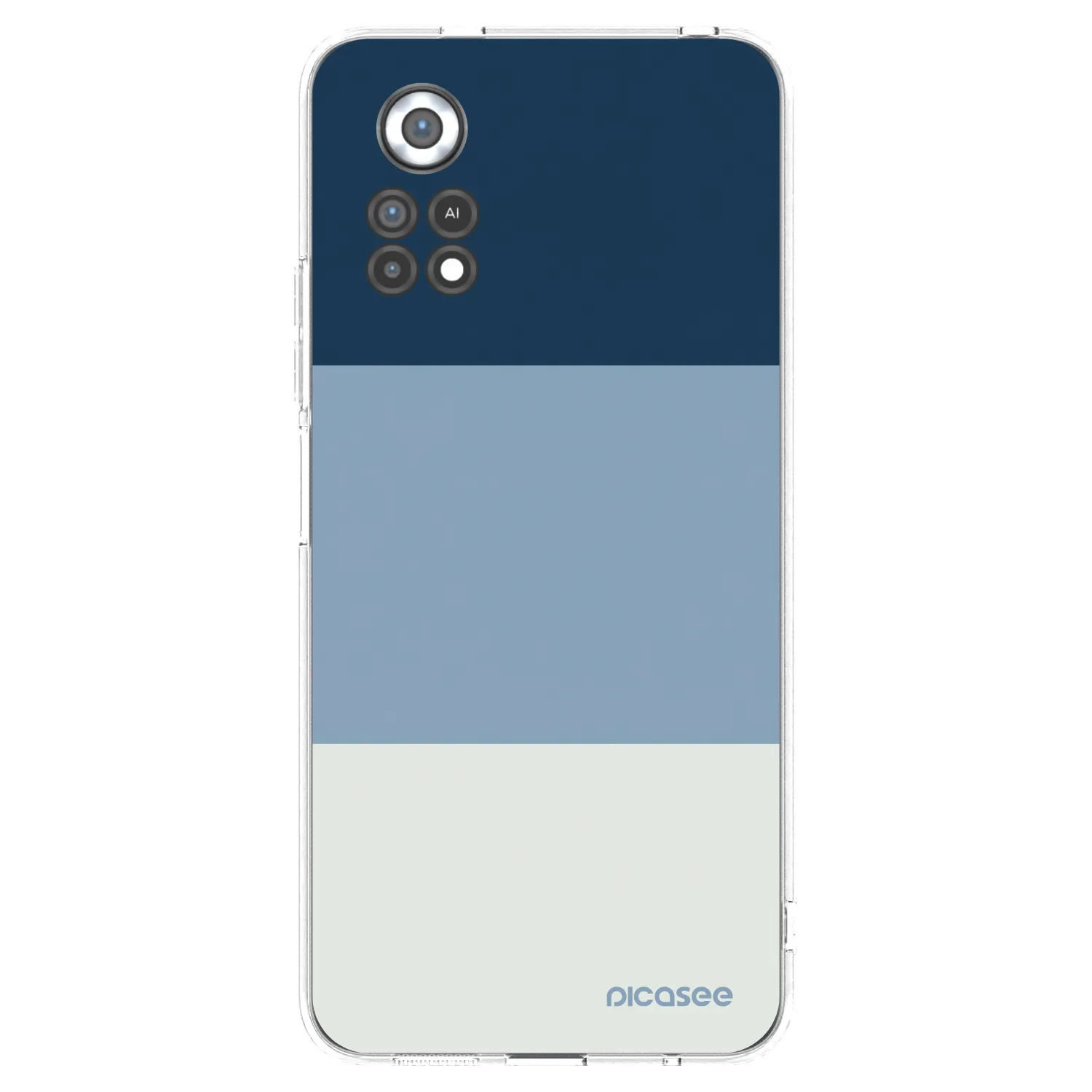 Picasee διαφανής θήκη σιλικόνης Xiaomi Poco X4 Pro 5G - Coastal Blue