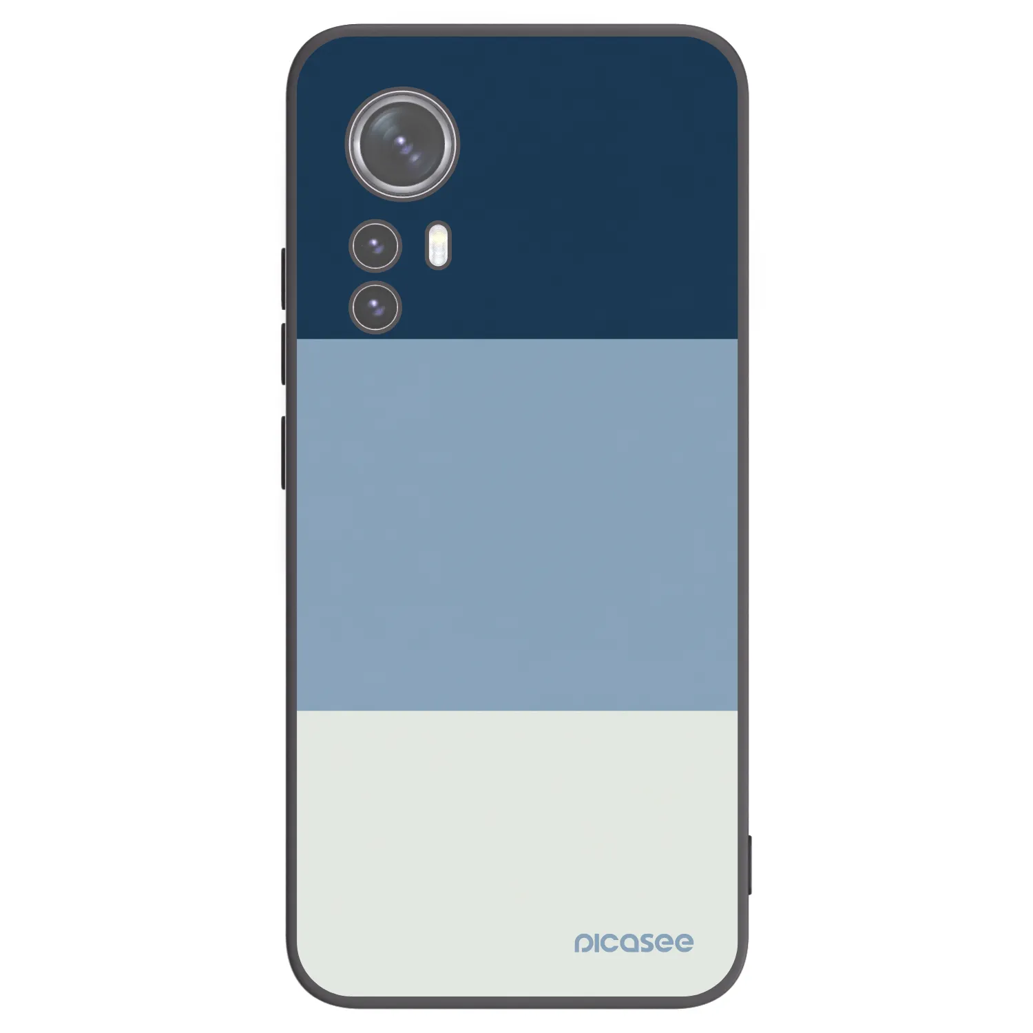 Picasee Μαύρη θήκη σιλικόνης για Xiaomi 12 - Coastal Blue