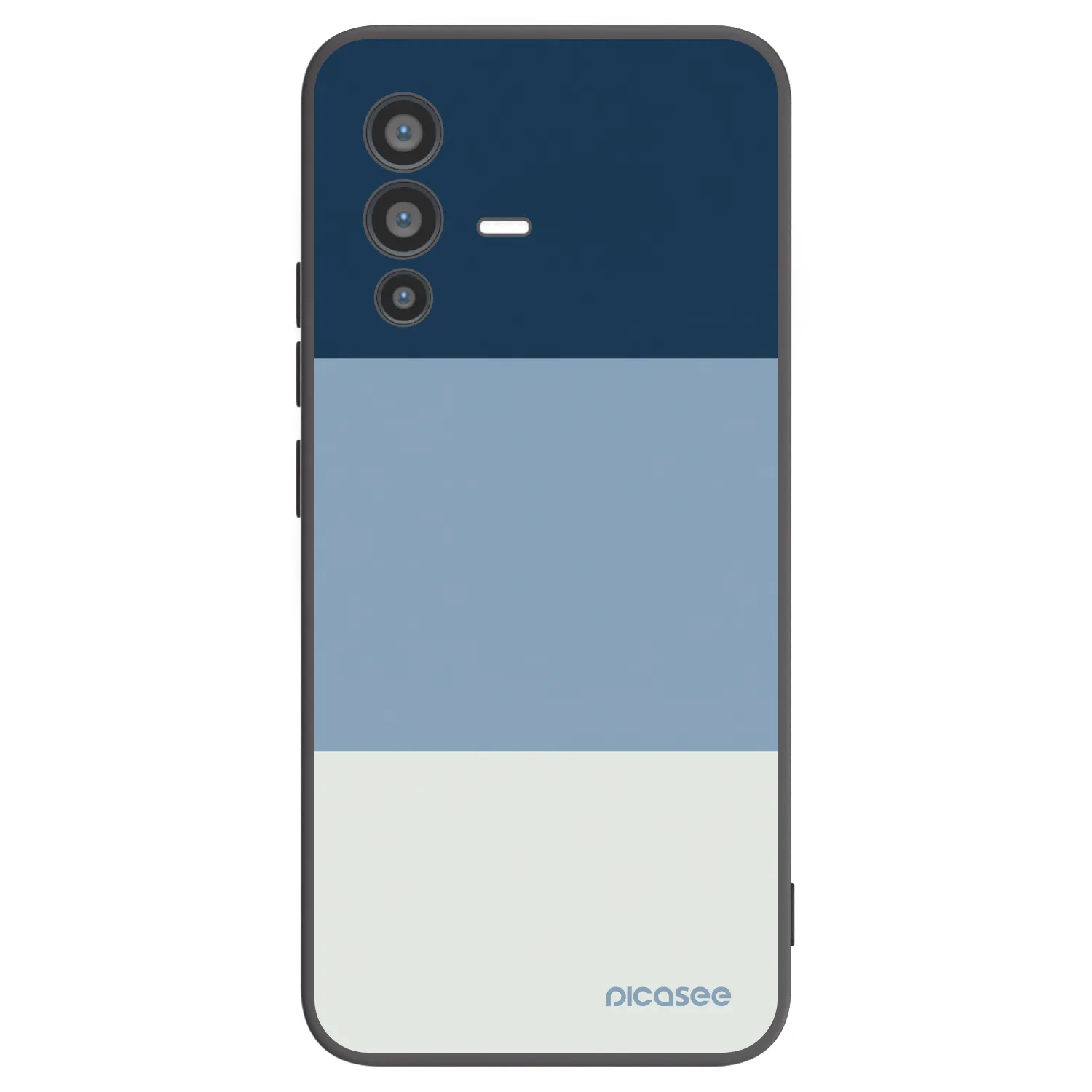 Picasee Μαύρη θήκη σιλικόνης για Vivo V23 5G - Coastal Blue