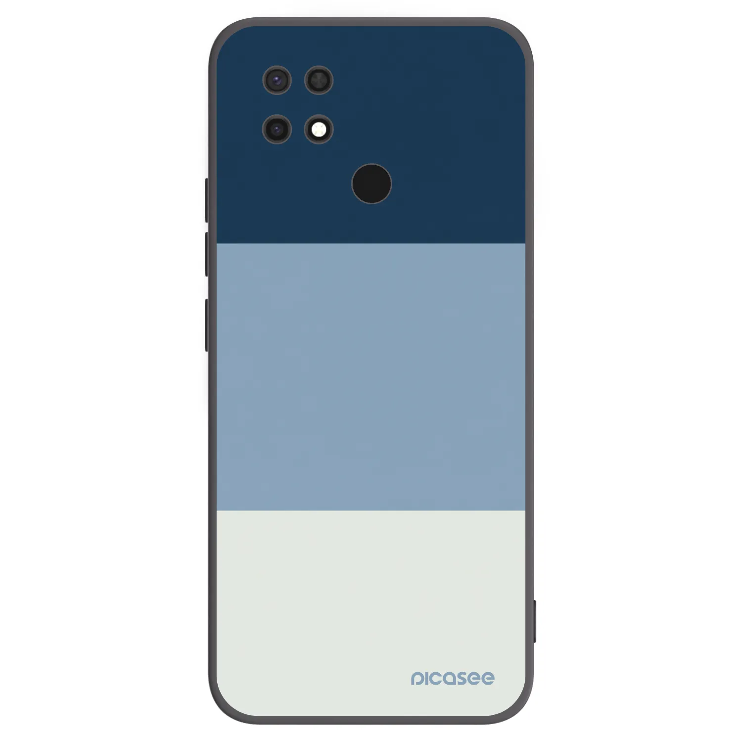 Picasee Μαύρη θήκη σιλικόνης για Xiaomi Redmi 10C - Coastal Blue