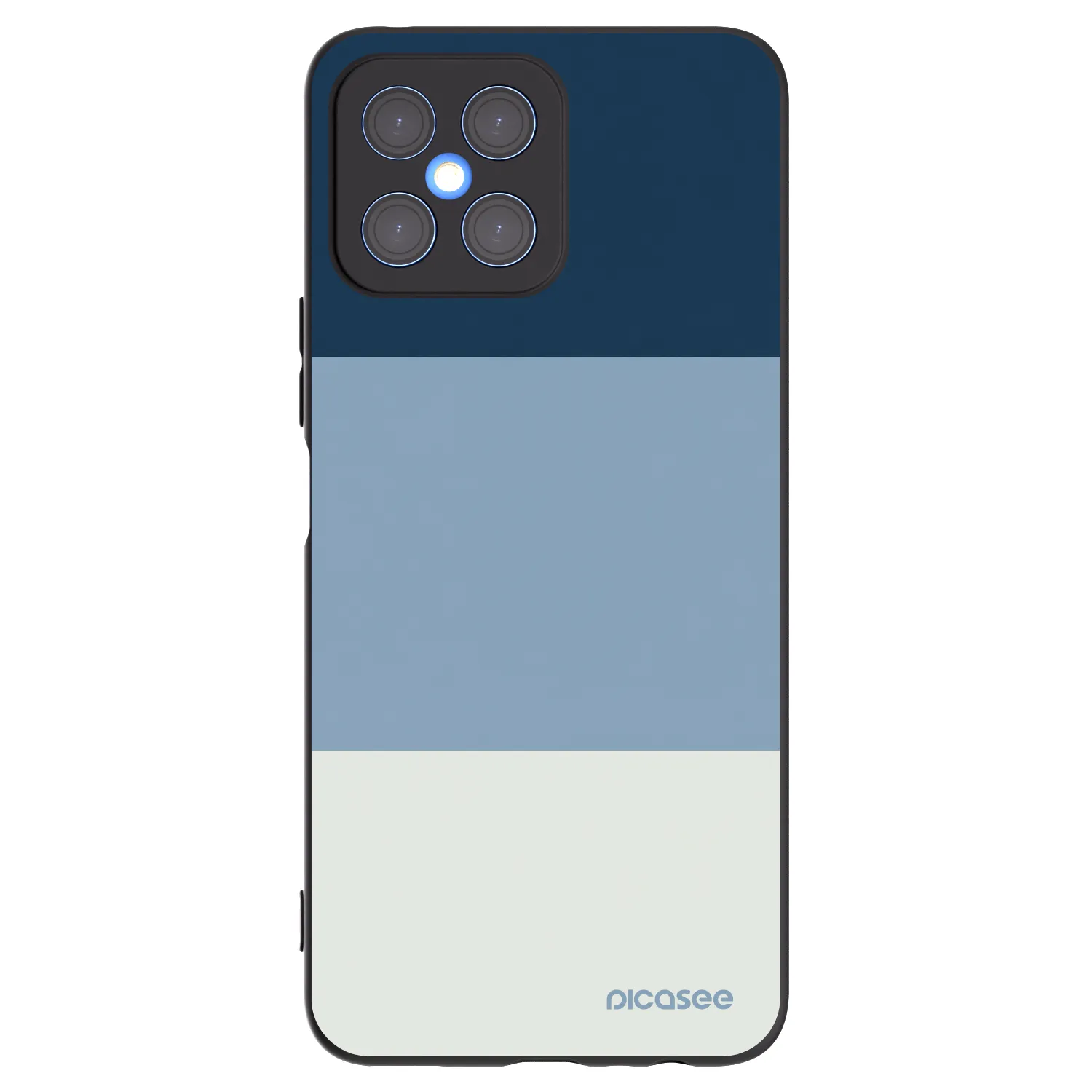Picasee Μαύρη θήκη σιλικόνης για Honor X8 4G - Coastal Blue