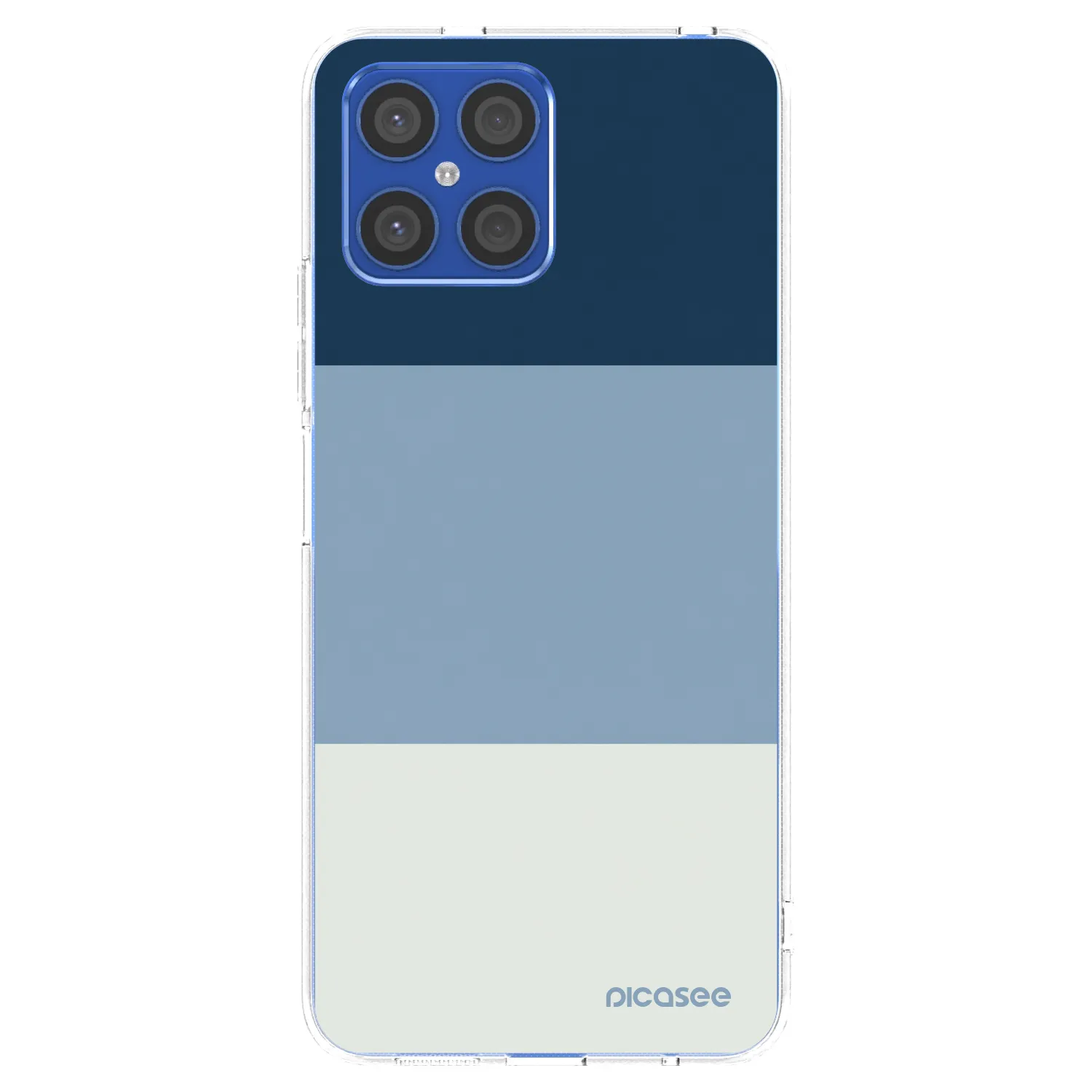 Picasee διαφανής θήκη σιλικόνης Honor X8 4G - Coastal Blue