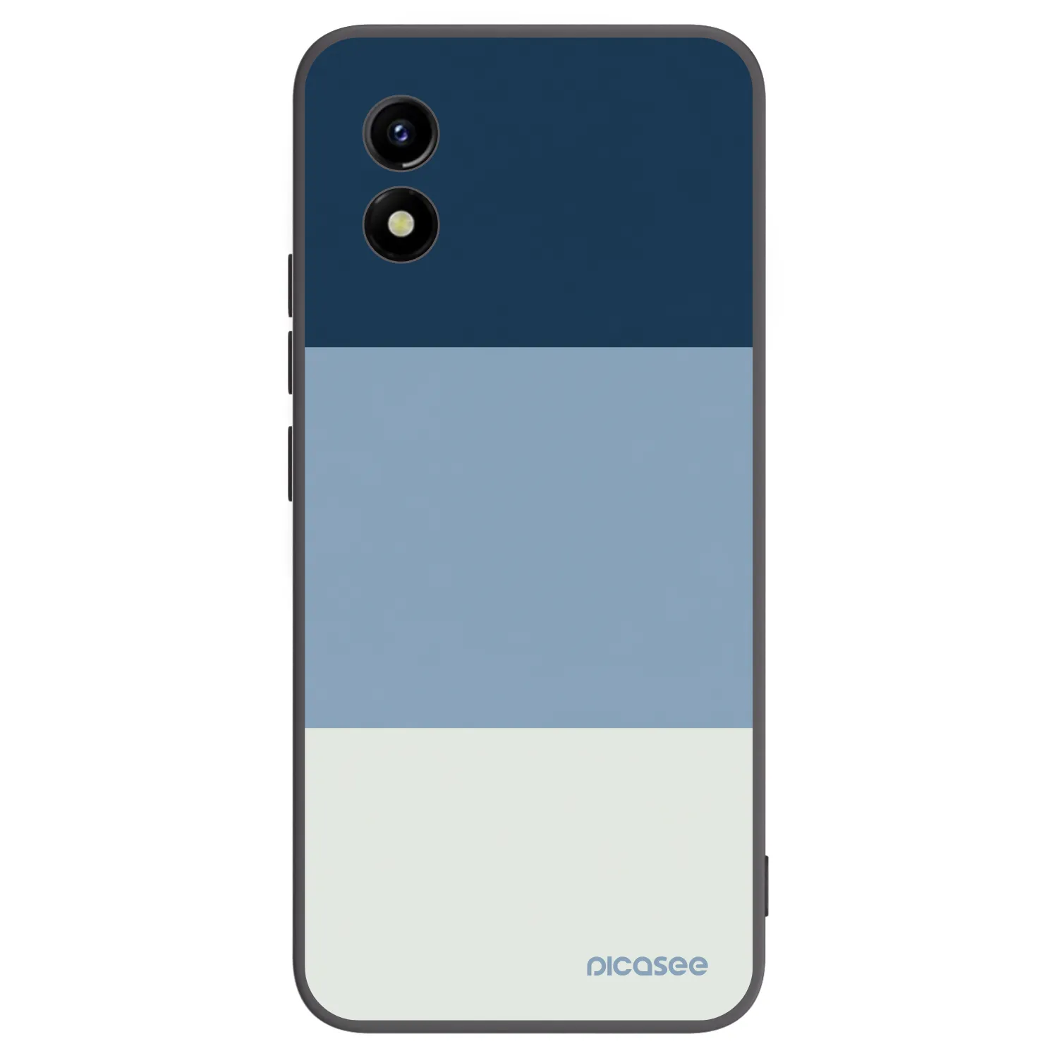 Picasee Μαύρη θήκη σιλικόνης για Vivo Y01 - Coastal Blue