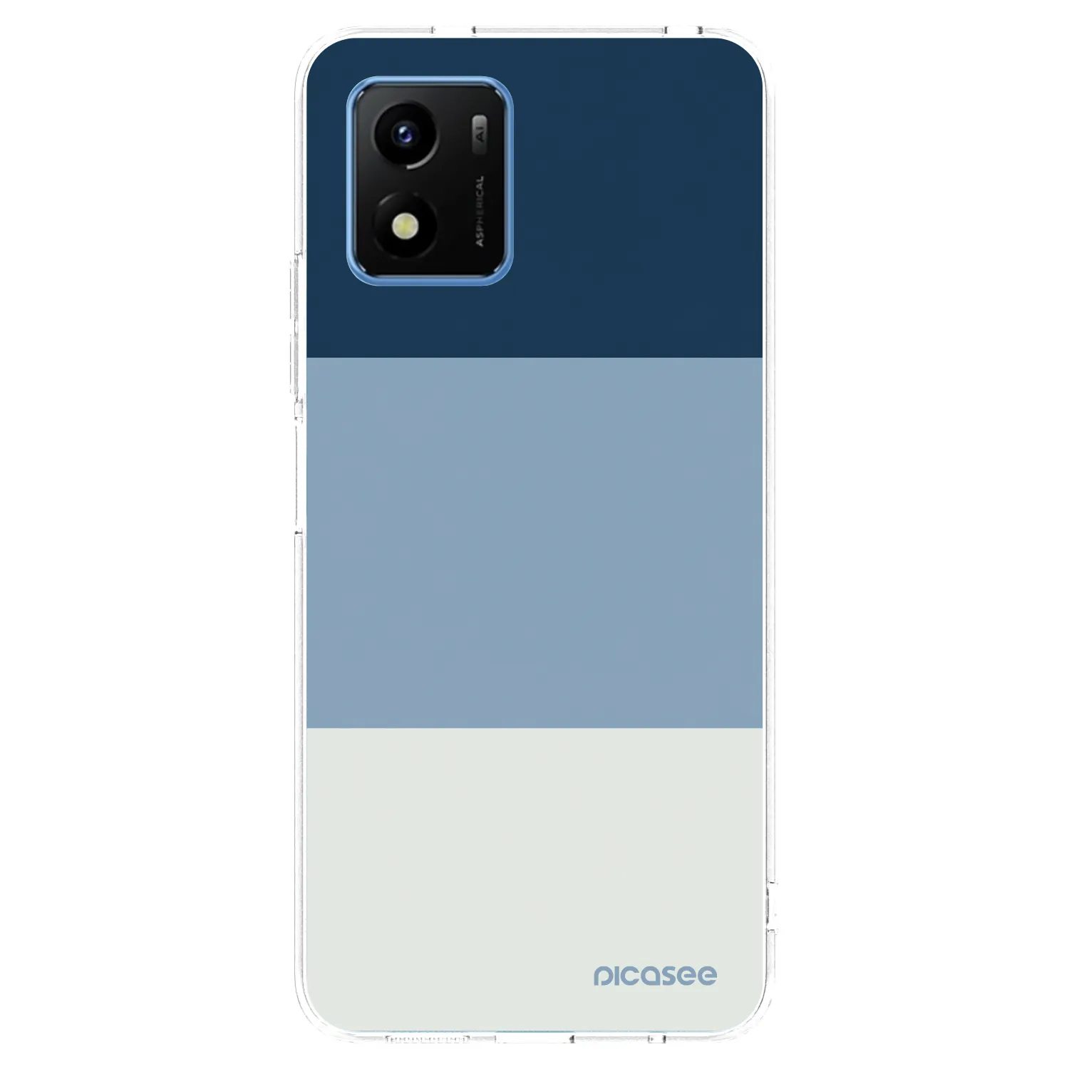 Picasee διαφανής θήκη σιλικόνης Vivo Y01 - Coastal Blue